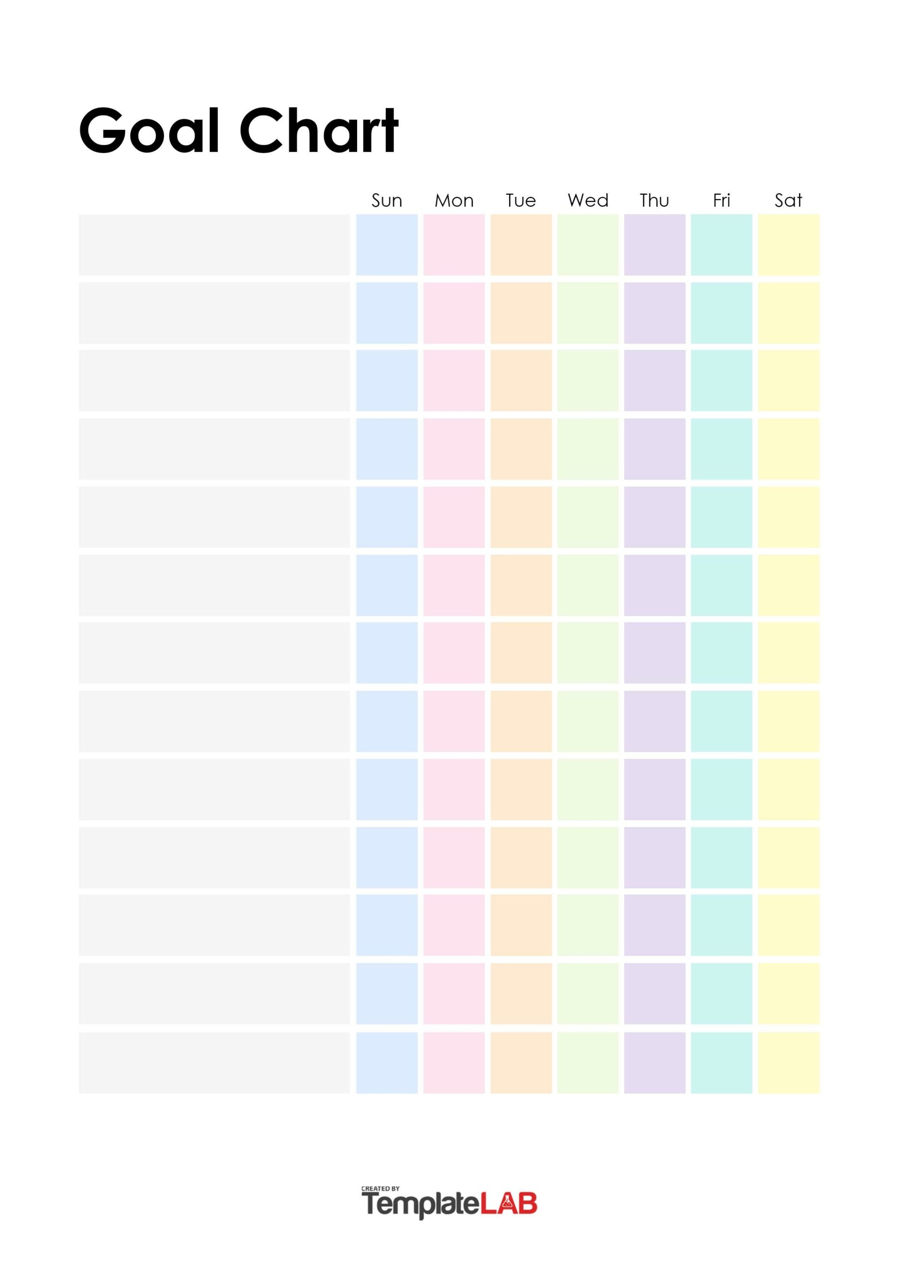 19 Printable Goal Chart Templates Free TemplateLab