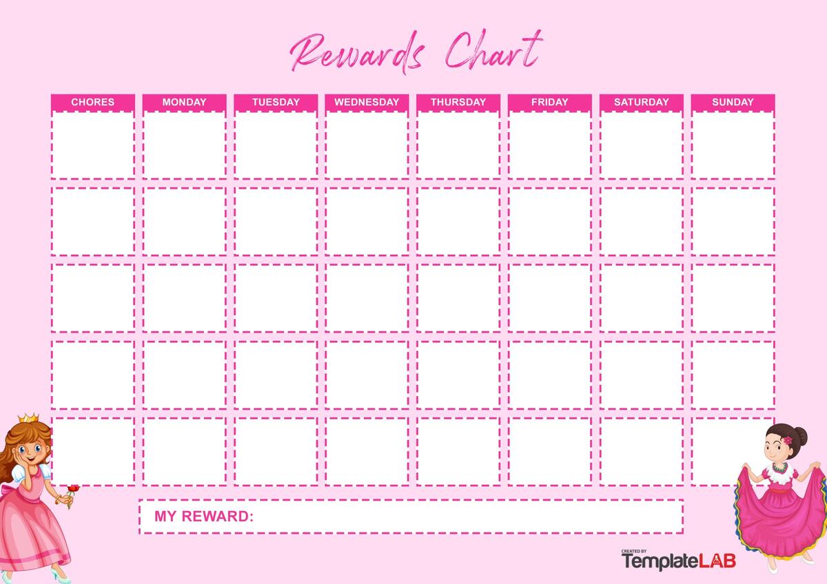 22 Printable Reward Charts For Kids PDF Excel Word