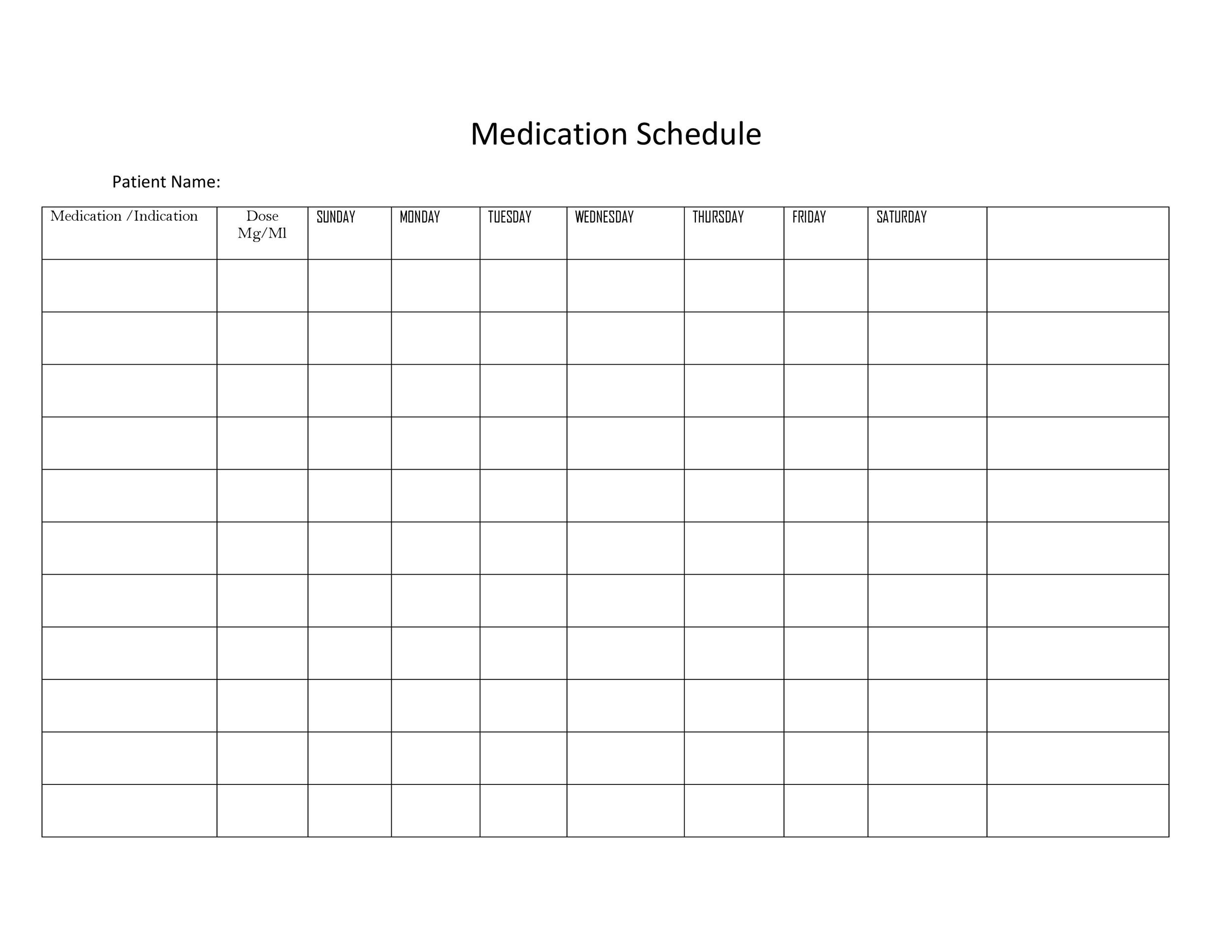40 Great Medication Schedule Templates Medication Calendars Medication Log Printable Medication Tracker Medication Chart Daily Medication Log Report Schedule Medication List Template Planner PDF Etsy