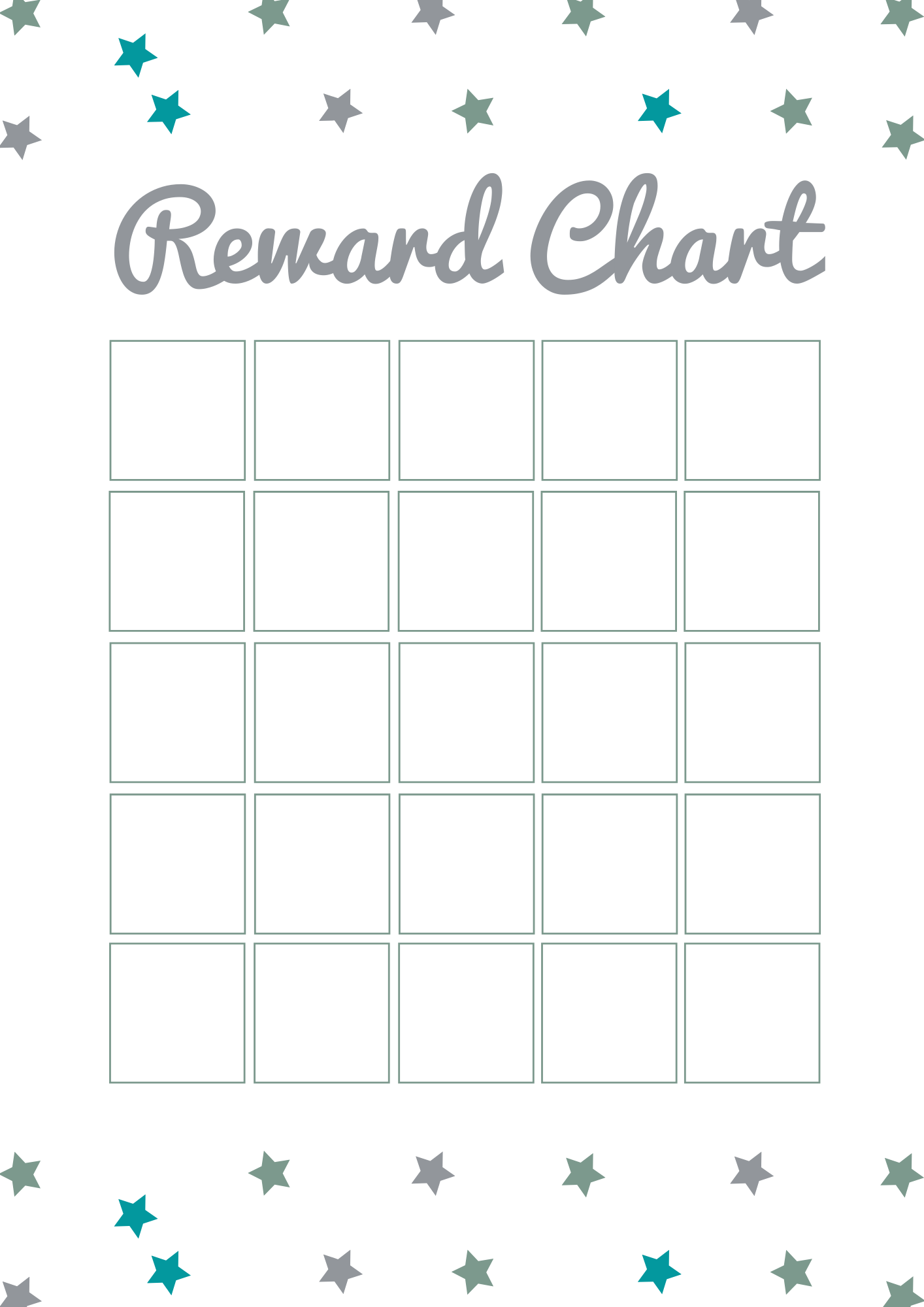 Free Printable Rainbow Reward Chart For Kids Favorite Printables