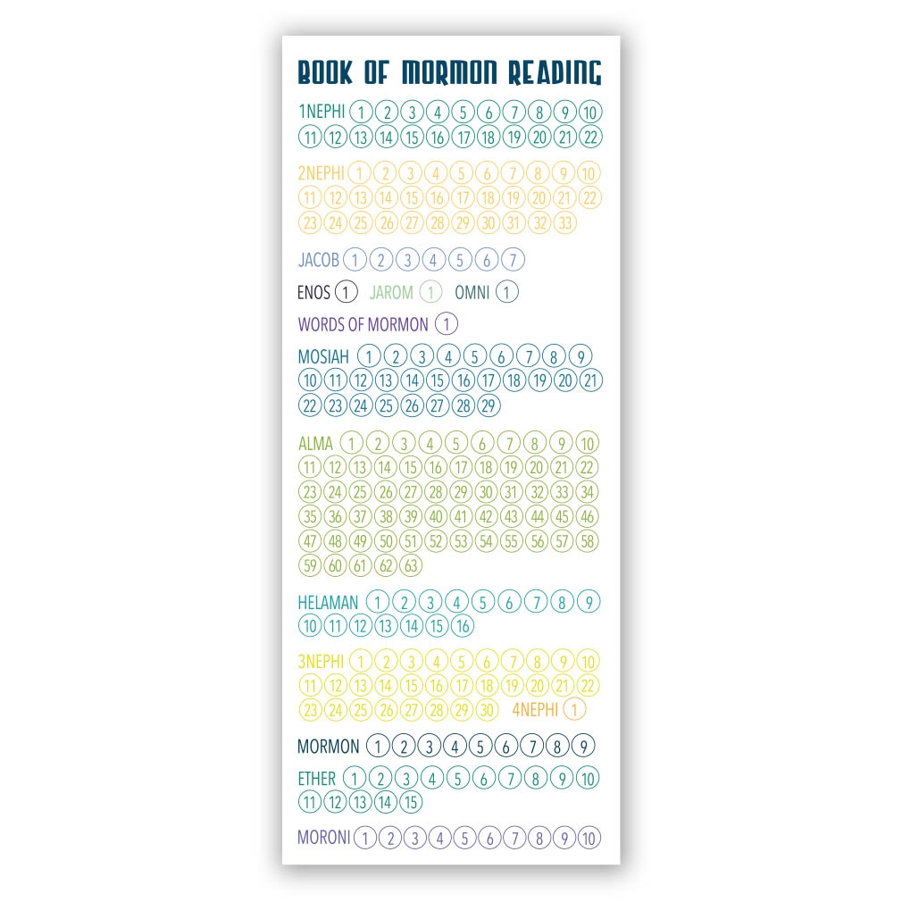65 Day Book Of Mormon Reading Chart Free Printable Bookmarks Seeing Dandy Blog