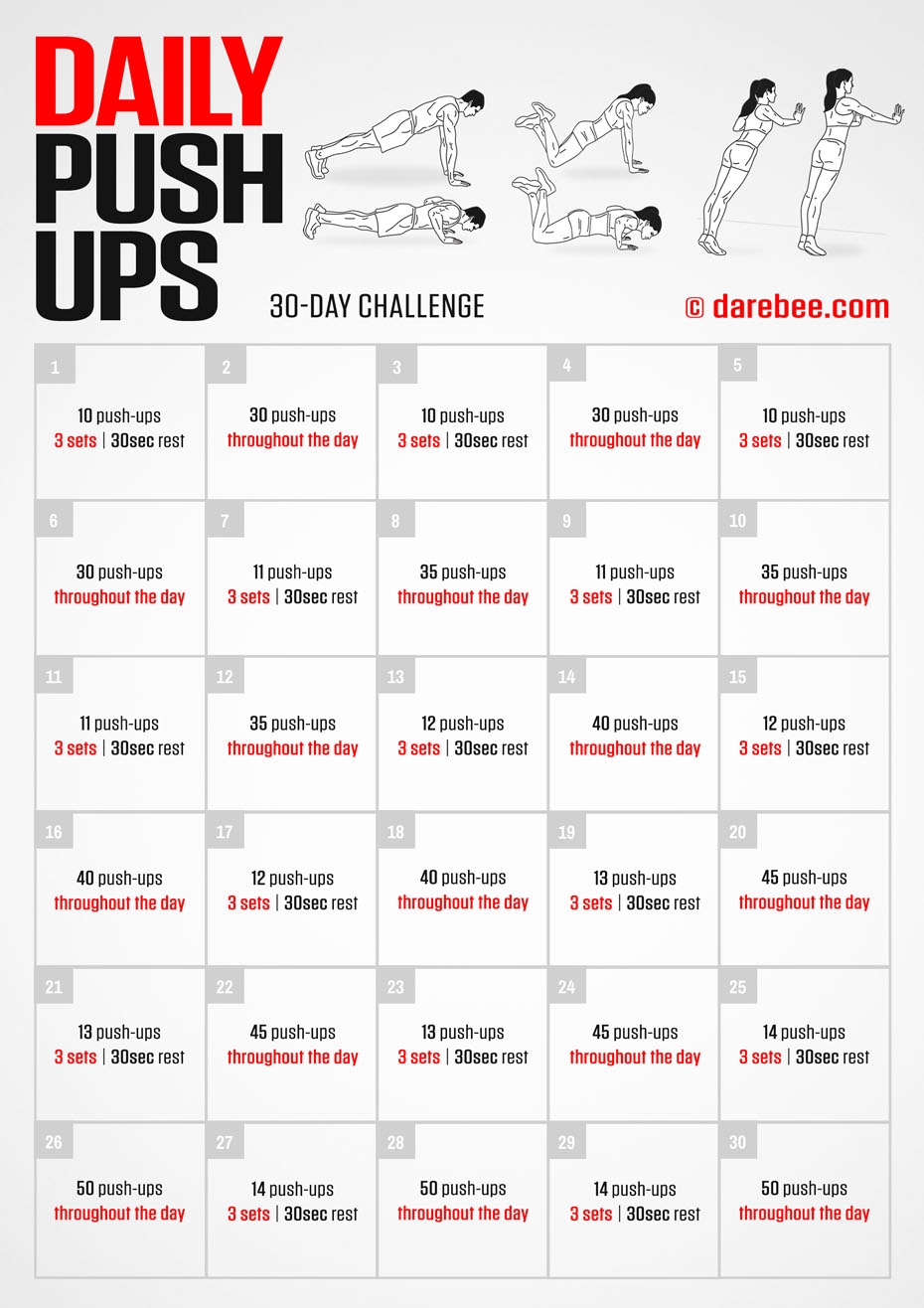 Calisthenics Progression Chart Pull Up Challenge For Beginners 30 Day Printable Fitness Challenge Sit Ups Planks