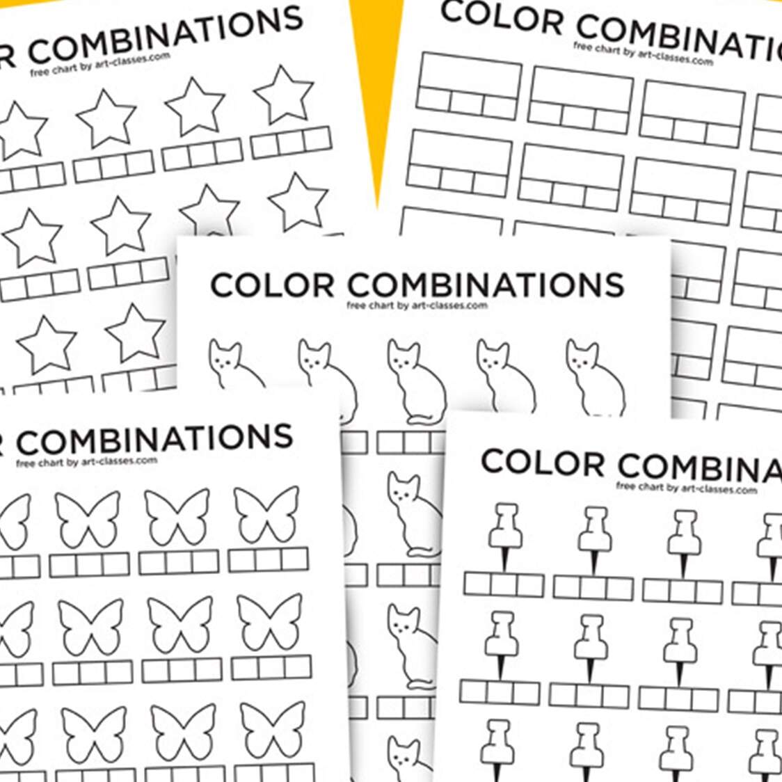 200 Color Swatch Chart Printable PDF Color Swatch Template For 200 Colors Alcohol Markers Color Pencils Gel Pens Watercolor Pastel Etsy