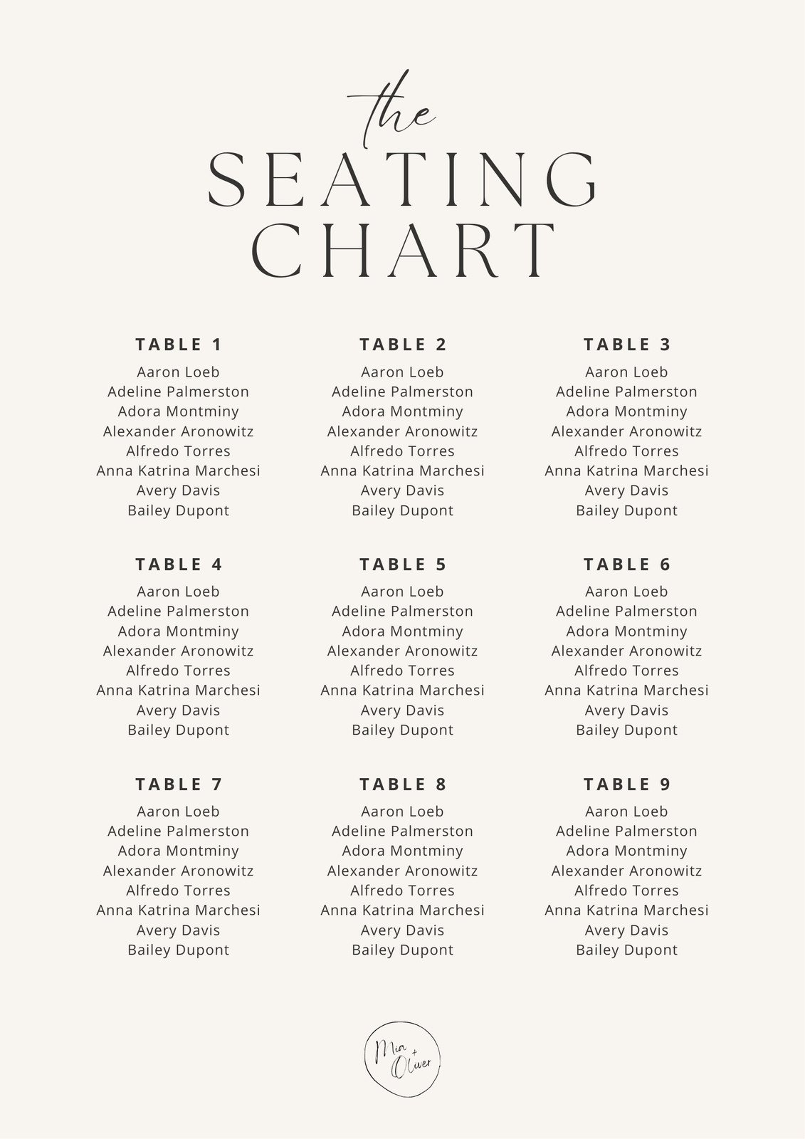 19 Great Seating Chart Templates Wedding Classroom More