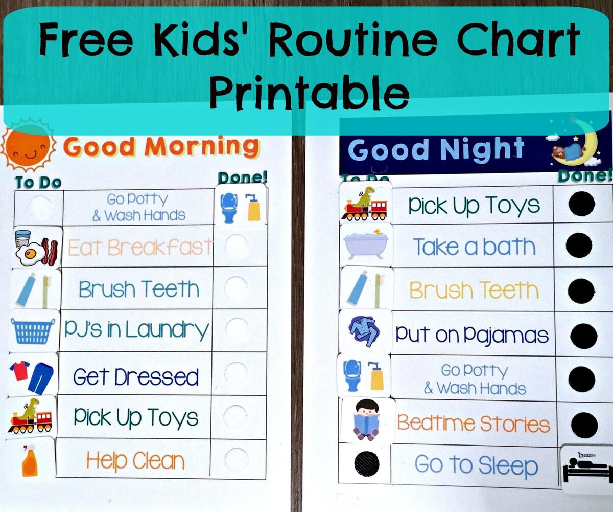 Morning Routine Printable