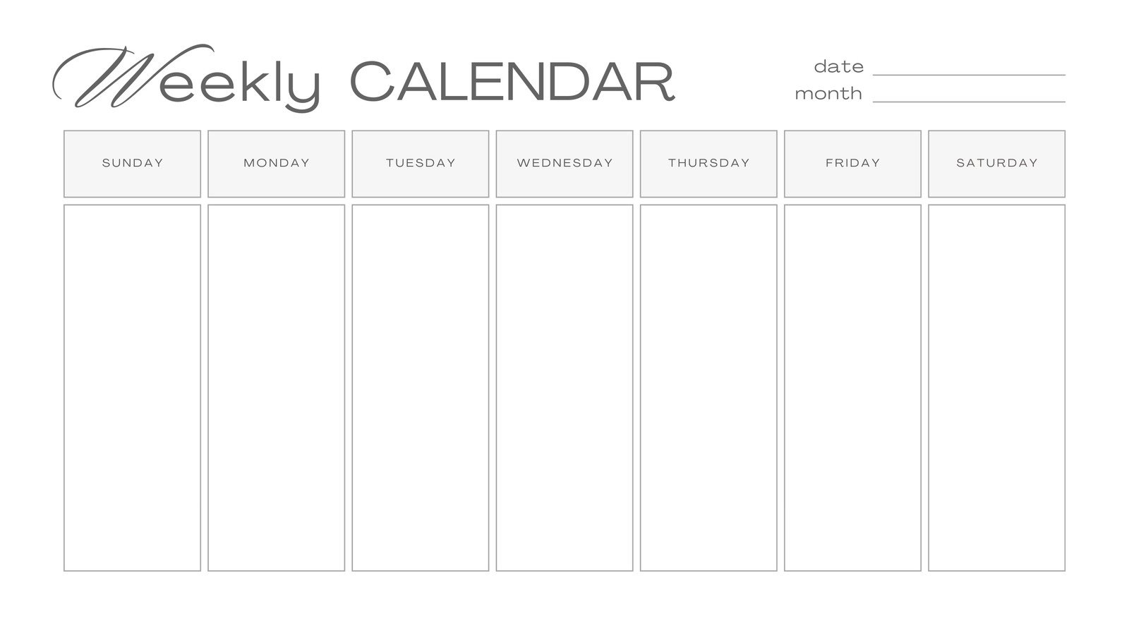 Free Printable Customizable Weekly Calendar Templates Canva Free Printable Planner Templates To Customize Canva