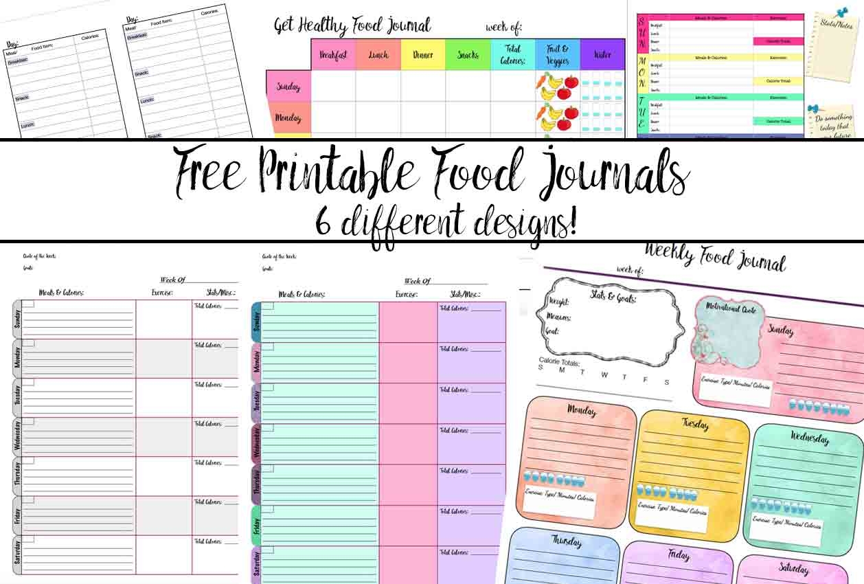 Free Printable Food Diary Templates Word Excel PDF