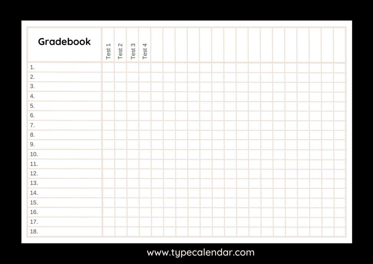 Class Record Book Etsy