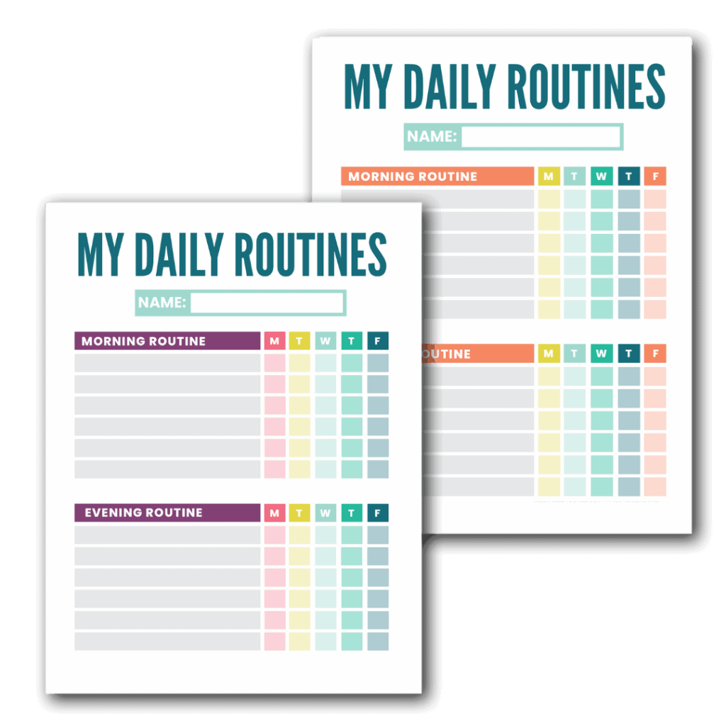 Free Kids Routine Charts