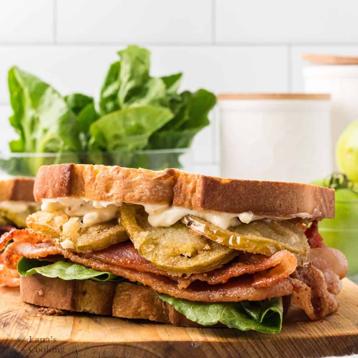 Georgia BLT With Fried Green Tomatoes Lana S Cooking