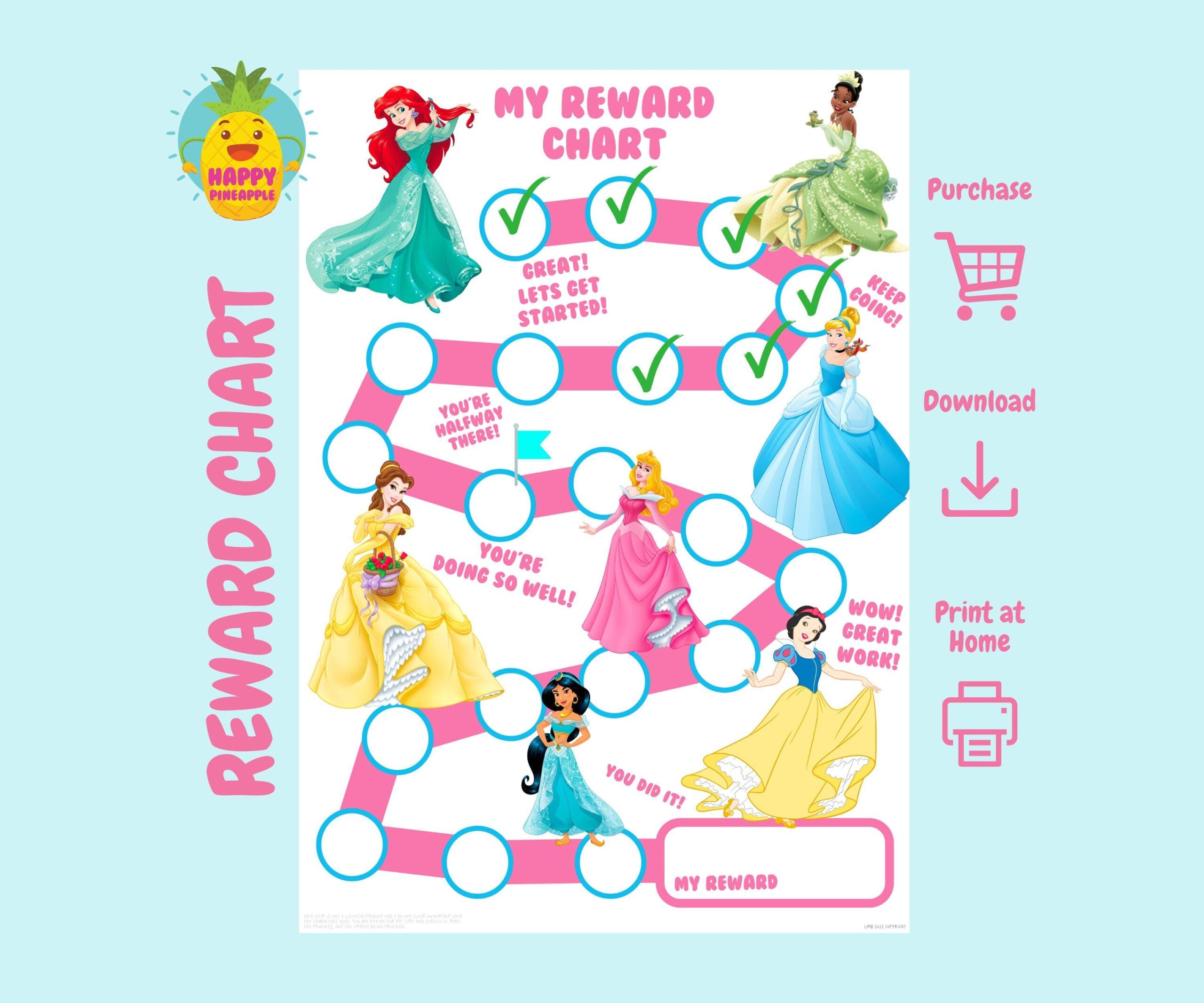 Girls Princess Reward Chart For Kids Chore Chart Behaviour Chart Printable Reward Chart Sticker Chart Girls Reward Chart Etsy Princess Customizable Reward Chart Kids Potty Behavior Tracker Digital Download Etsy