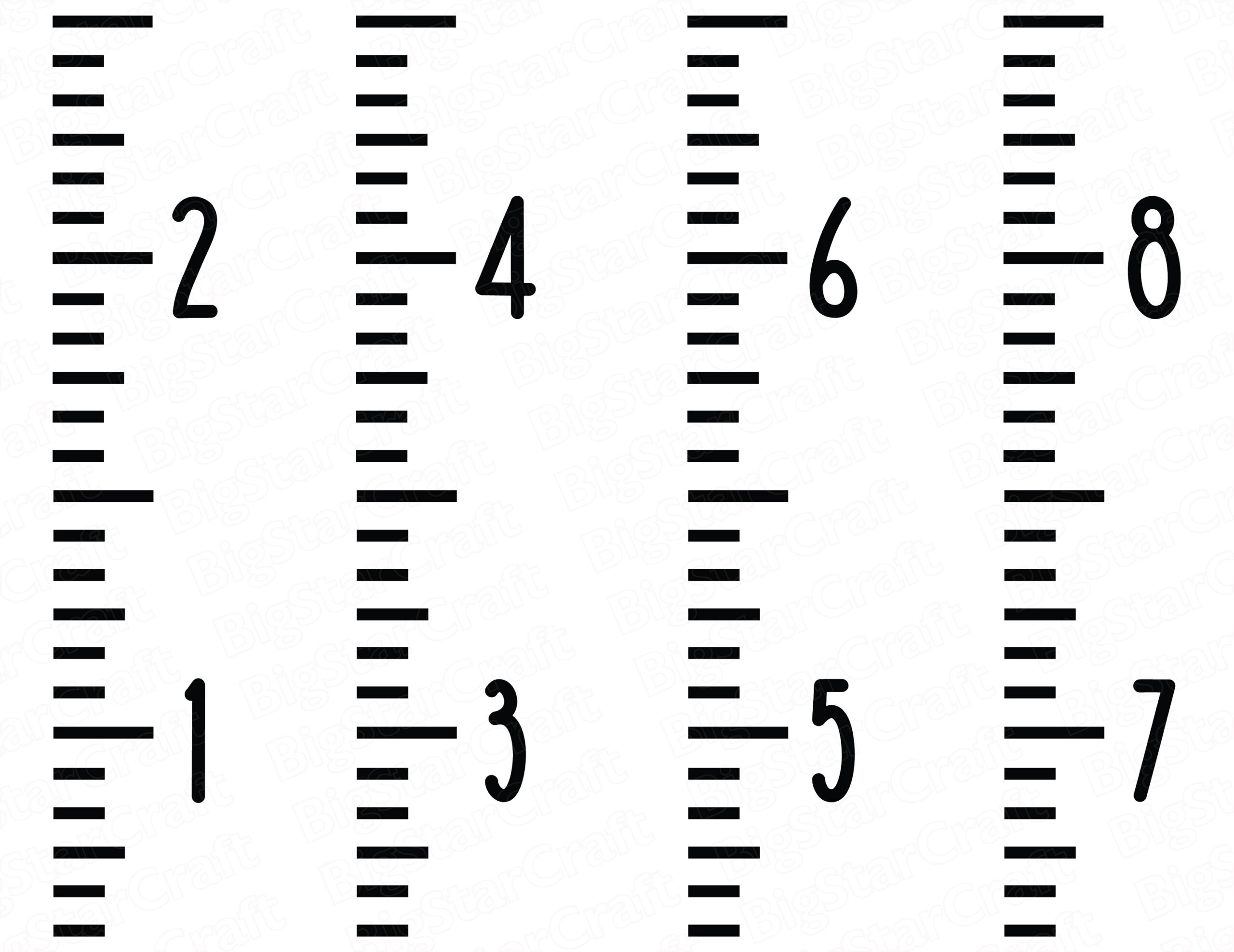 Growth Chart SVG Kids Wall Ruler Cut File Digital Download Etsy Israel