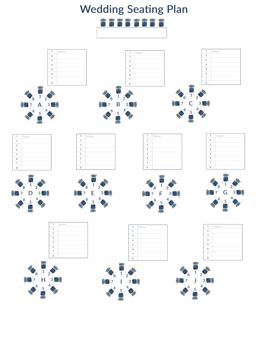 Guide How To Create Seating Chart For Wedding Receptions