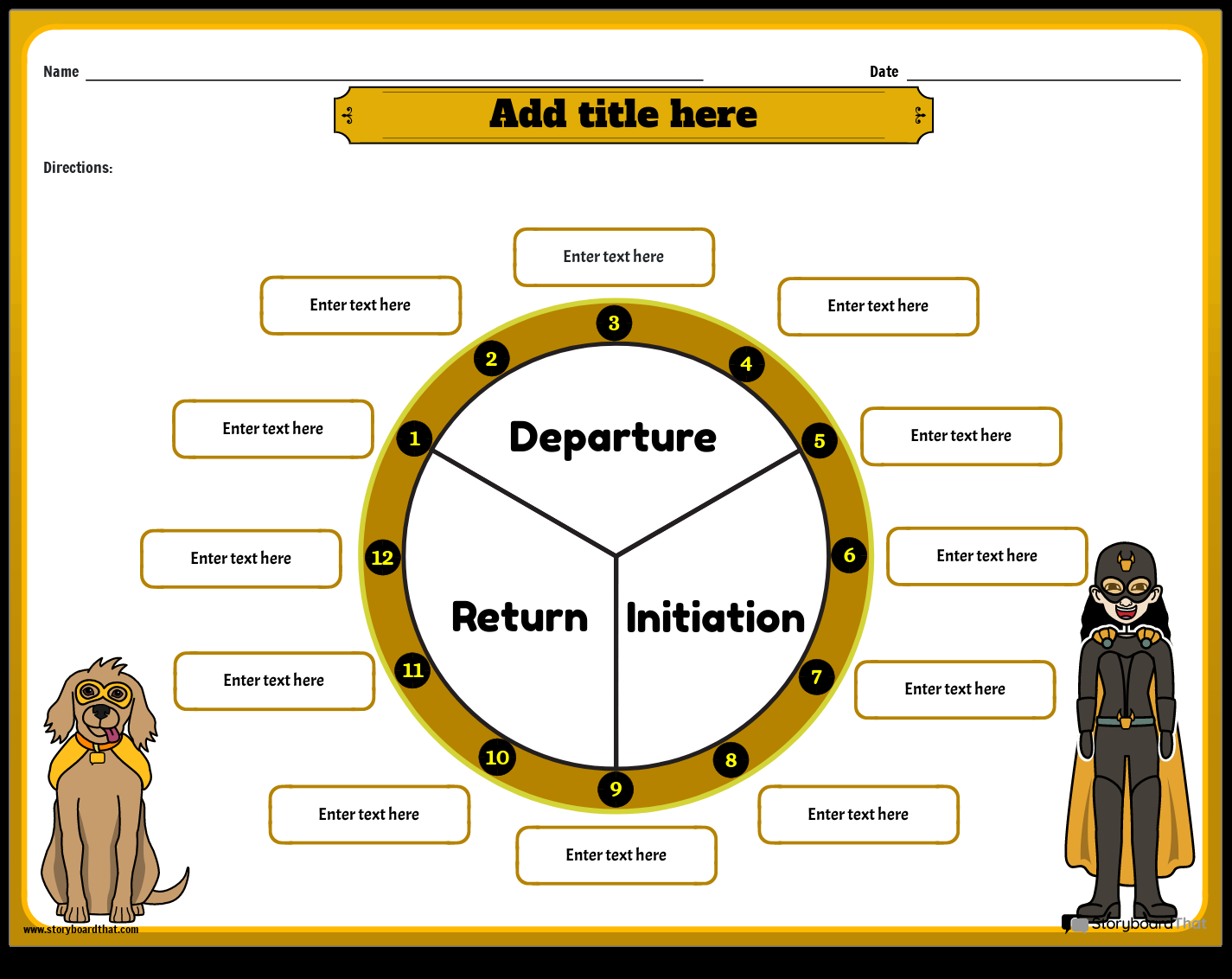 Hero S Journey Worksheets Free Templates By Storyboard That