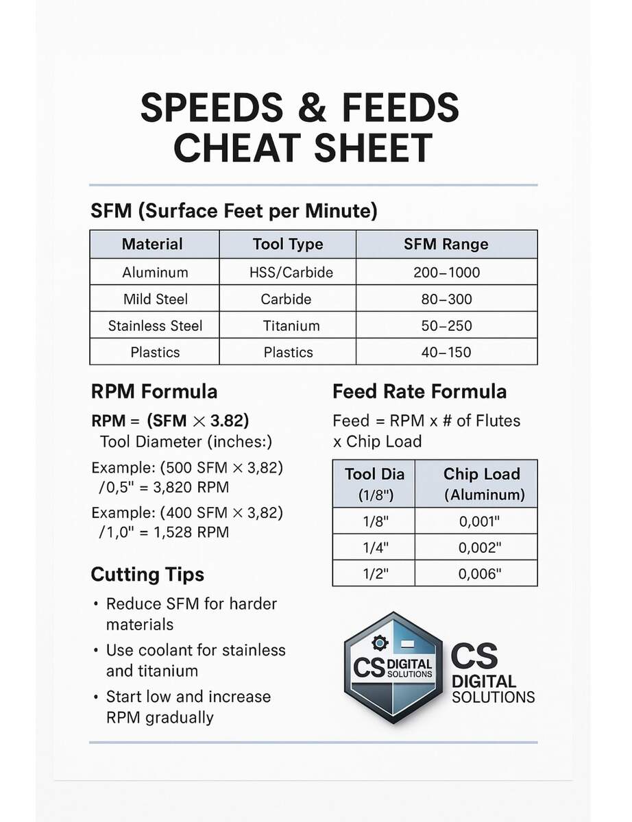 Machinist S Digital Bundle CNC Setup G M Code Charts PDF Download Etsy