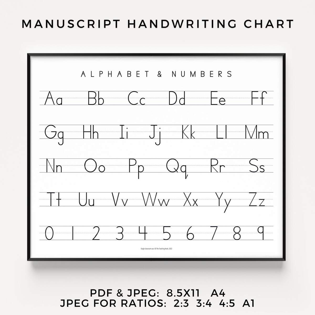 11 Free Printable Alphabet Charts Teach Prints