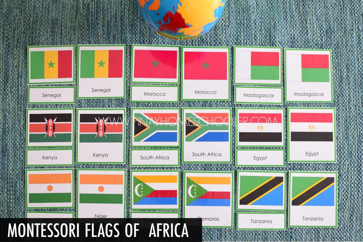Montessori Country Flags Of Africa The Pinay Homeschooler Montessori Country Flags Of Africa The Pinay Homeschooler