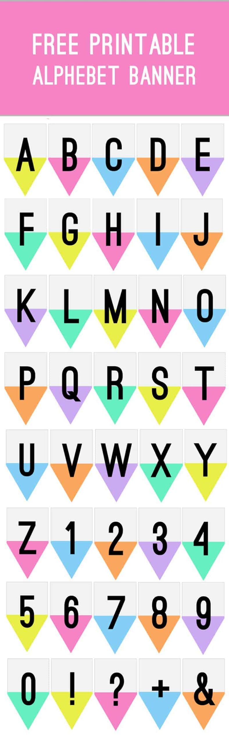 Printable Banners Letters Printable Party Favors