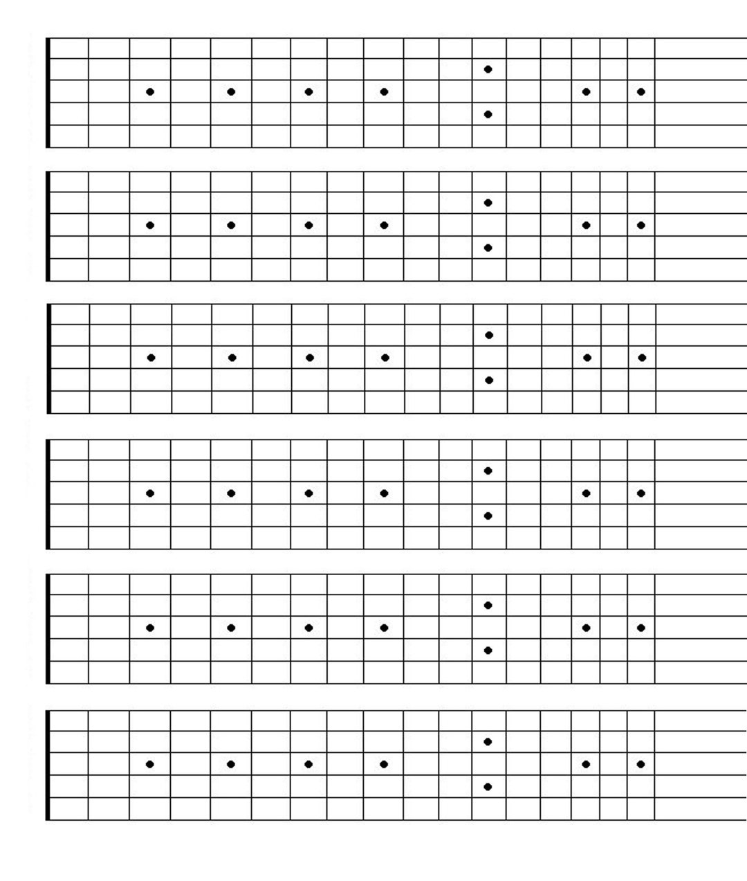 Printable Blank Guitar Fretboard Guitar Neck Chart Instant Download Songwriting Tool Learning Guitar Etsy Finland