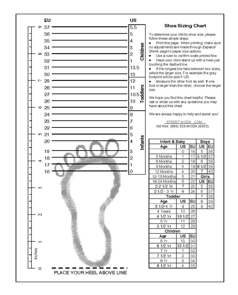 Printable Infant Shoe Size Chart Baby Shoe Size Chart Printable PDF Word Template Printable Infant Shoe Size Chart Baby Shoe Size Chart Printable PDF Word Template