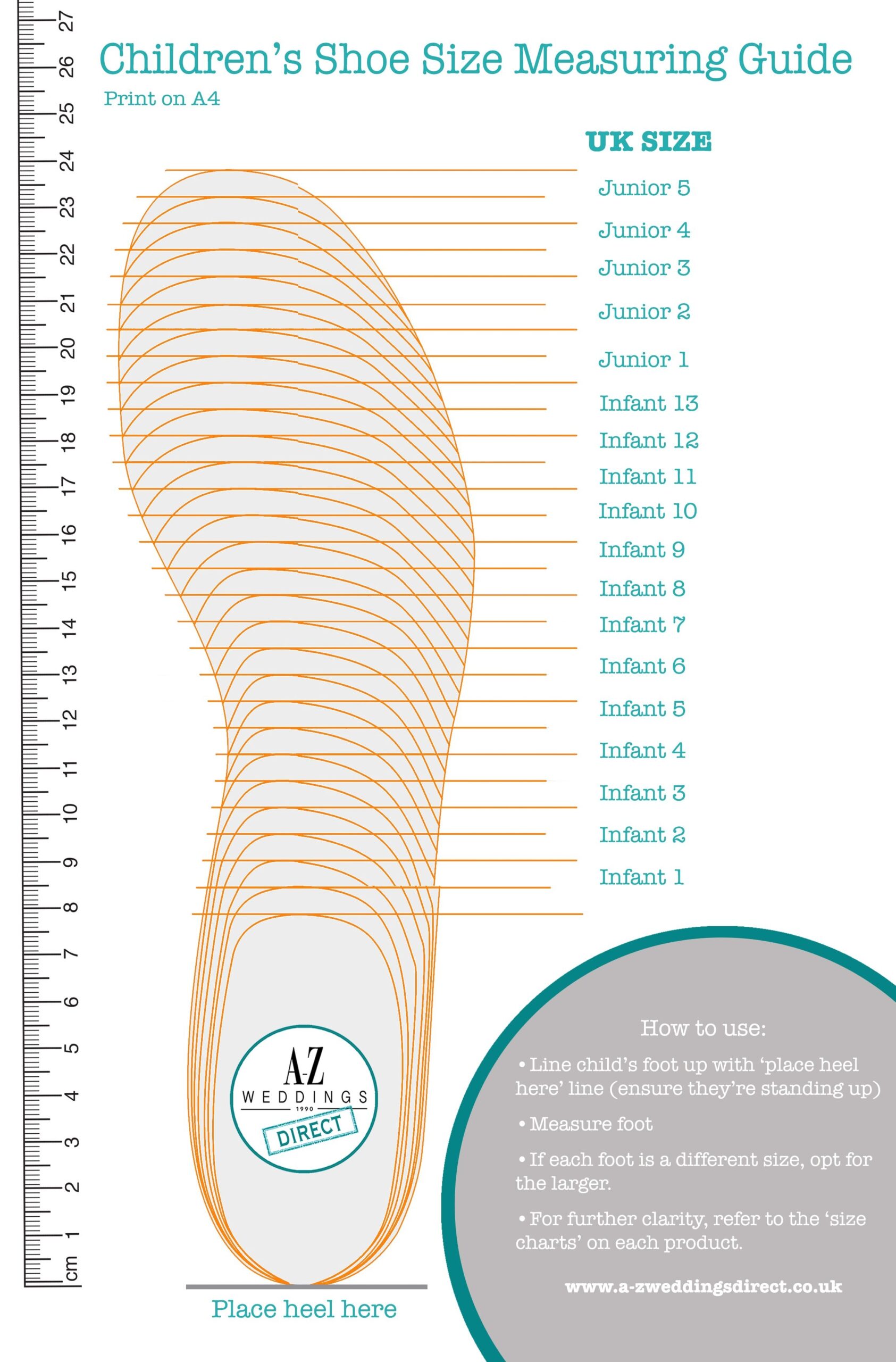 Printable Shoe Clarks Foot Size Guide Printable Shoe Child Shoes Size Chart Foot Measuring Device Kids
