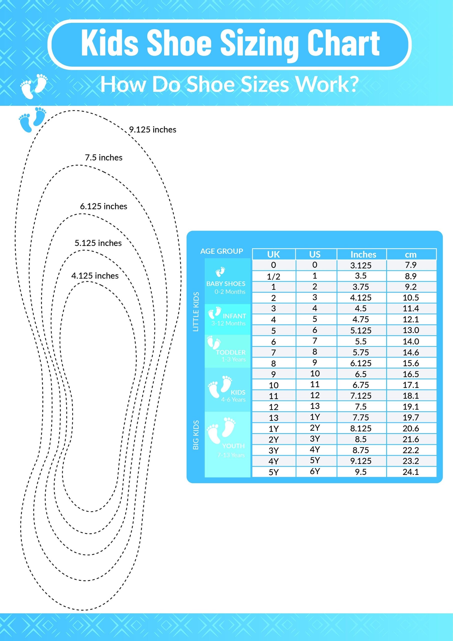 Printable What Size Shoe For Month Old Foot Sizing Girls Shoe Size Chart 11 Little Kid Printable What Size Shoe For Month Old Foot Sizing Girls Shoe Size Chart 11 Little Kid