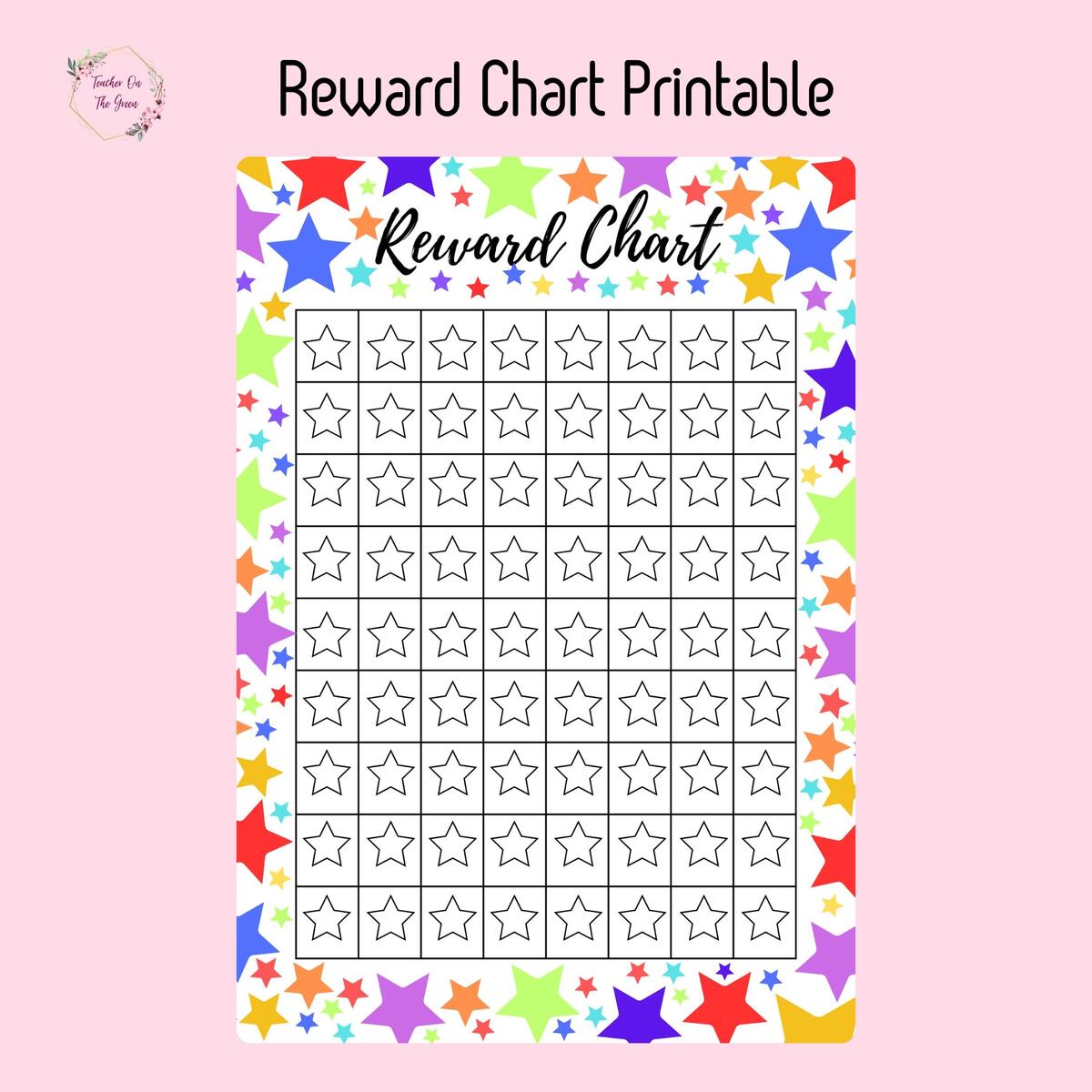 Reward Chart Star Reward Chart Printable Chart Etsy Reward Chart For Kids Free Printable Template Mosh
