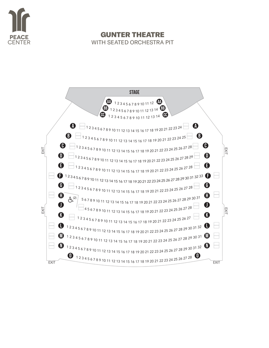 Seating Charts Peace Center Official Site