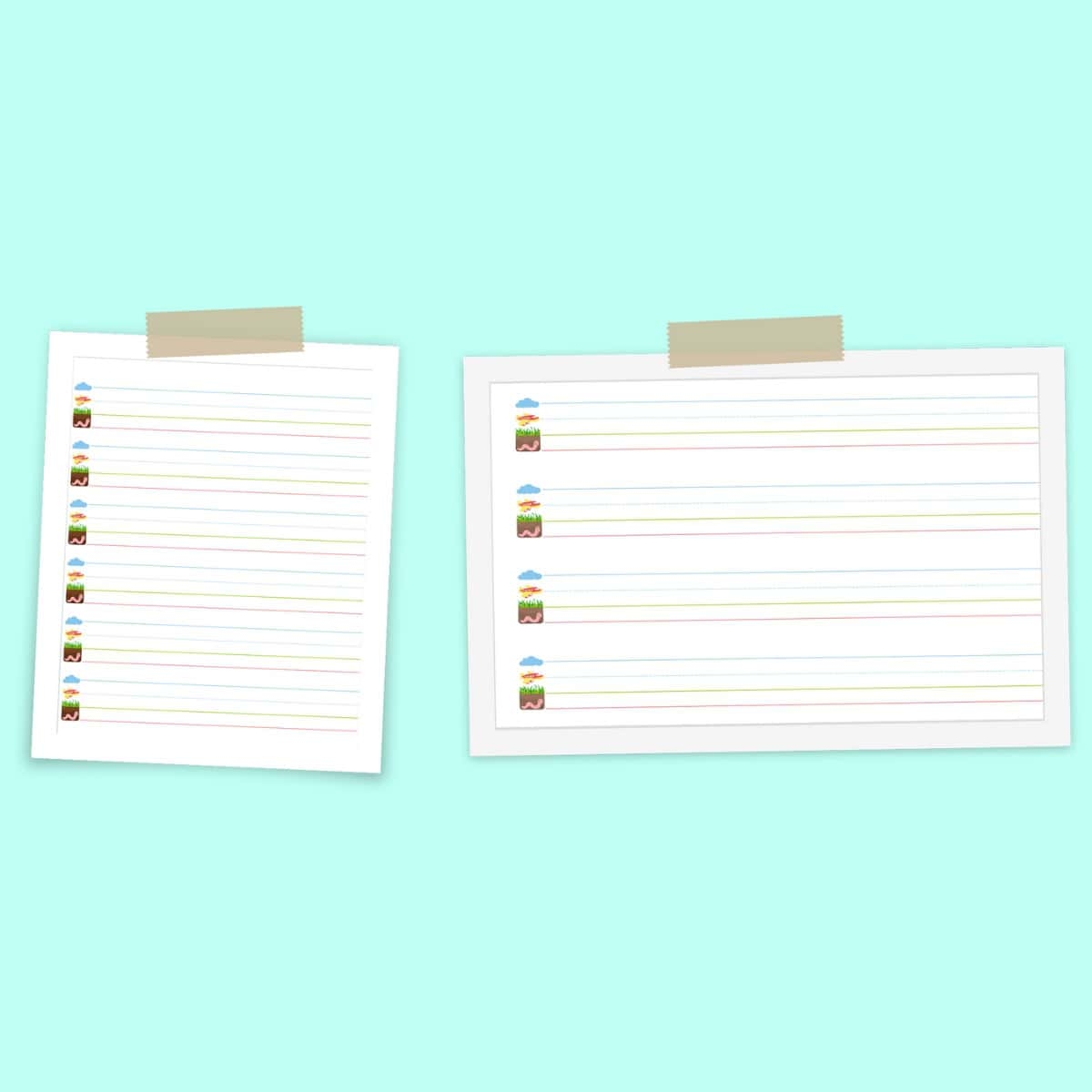 Sky Plane Grass Worm Paper Free Printable