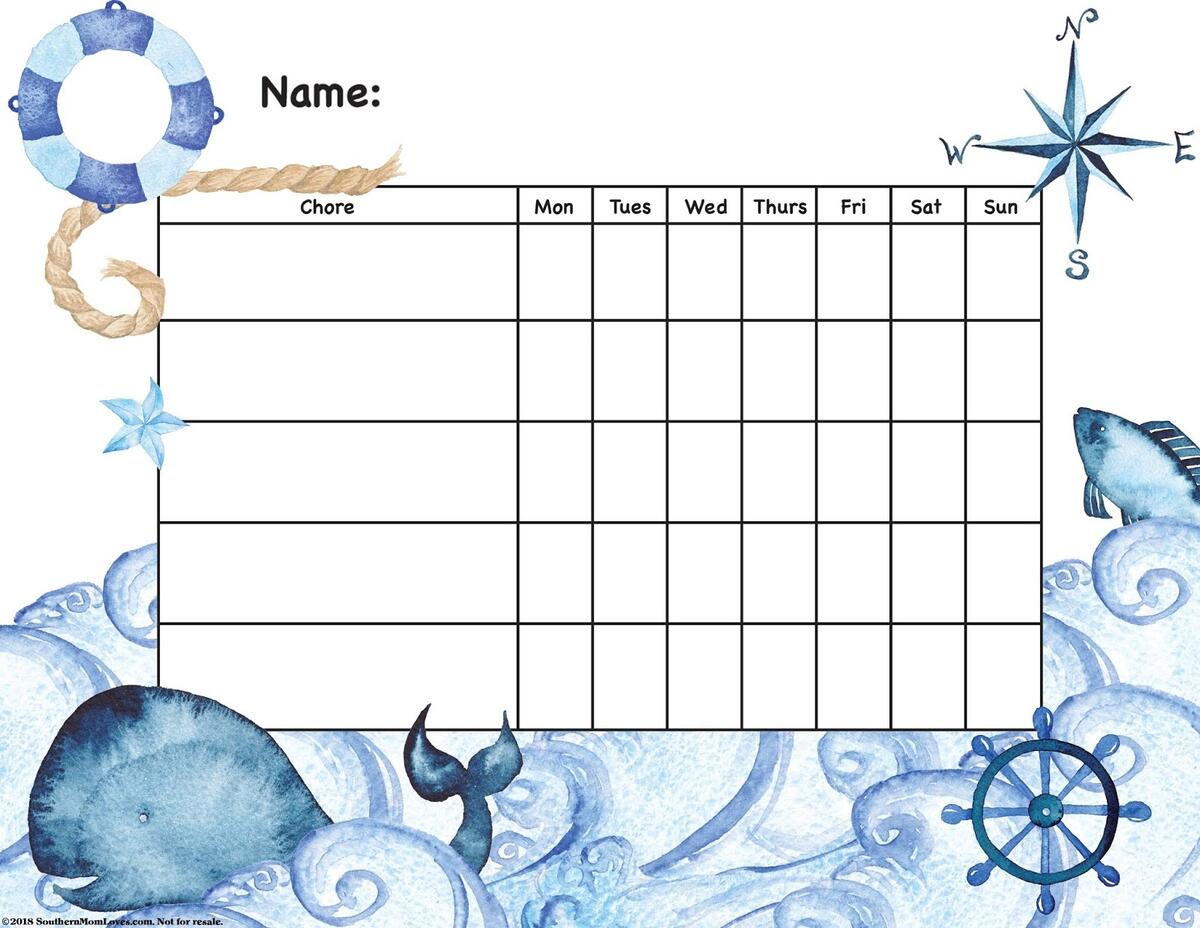 Southern Mom Loves 6 Free Chore Chart Printables For Kids Of All Ages