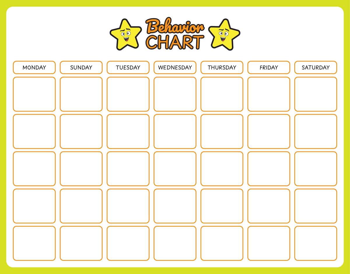 22 Printable Reward Charts For Kids PDF Excel Word