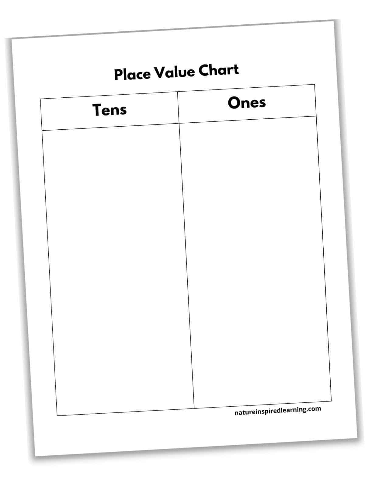 Tens And Ones Charts Free Printable Nature Inspired Learning Tens And Ones Charts Free Printable Nature Inspired Learning