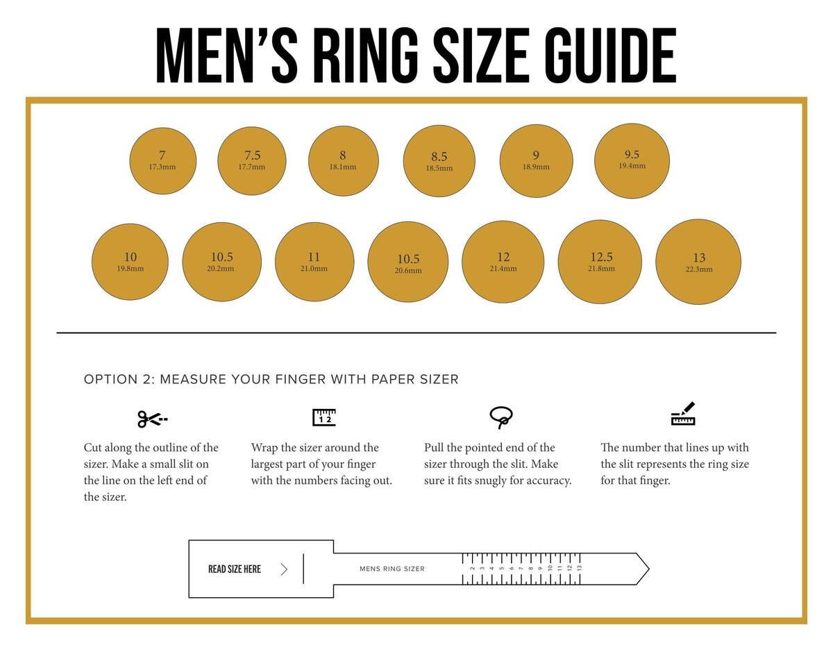 Us Men 039 S Ring Size Printable Chart Chart How To Measure A Man 039 S Ring Finger Size Chart Printable Sizing Chart Printable Mens Ring Sizer Printable Printable Male Ring Finger Size Chart Size Calculator Measure