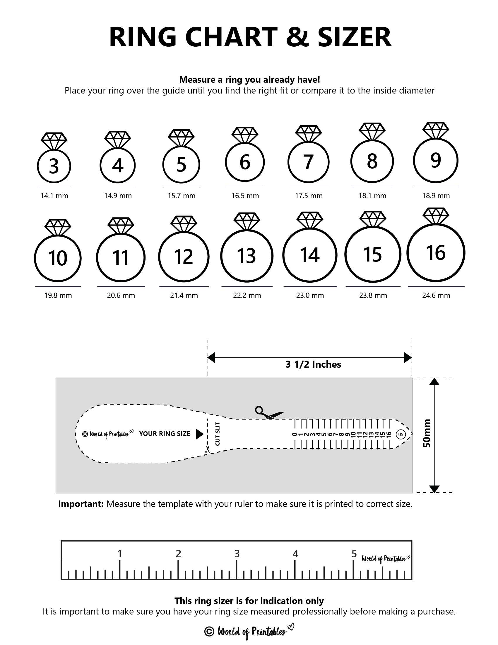 Chart Printable How To Know A Mens Ring Size Chart How To Find Ring Size In