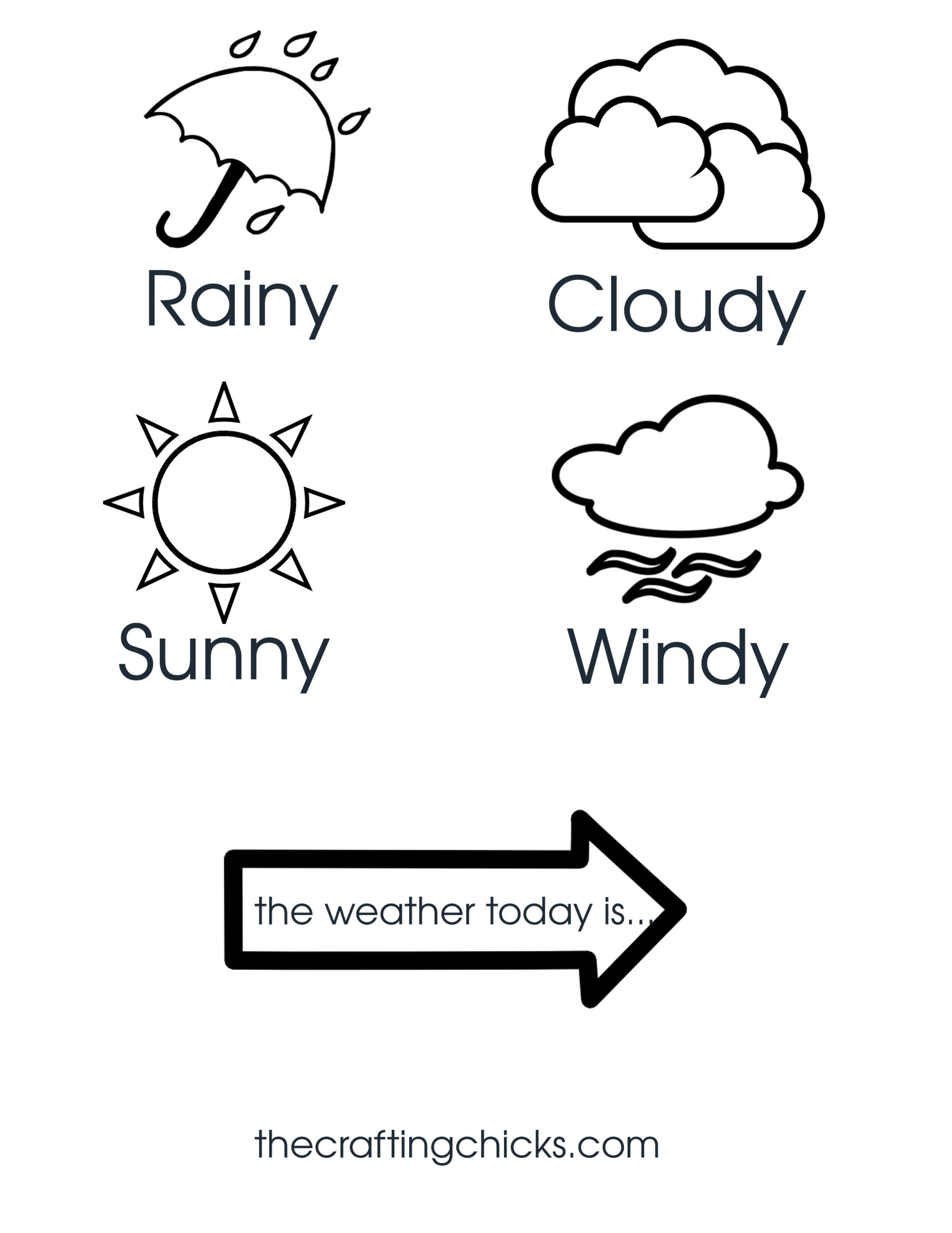 Weather Chart Kid Craft The Crafting Chicks Weather Chart Kid Craft The Crafting Chicks