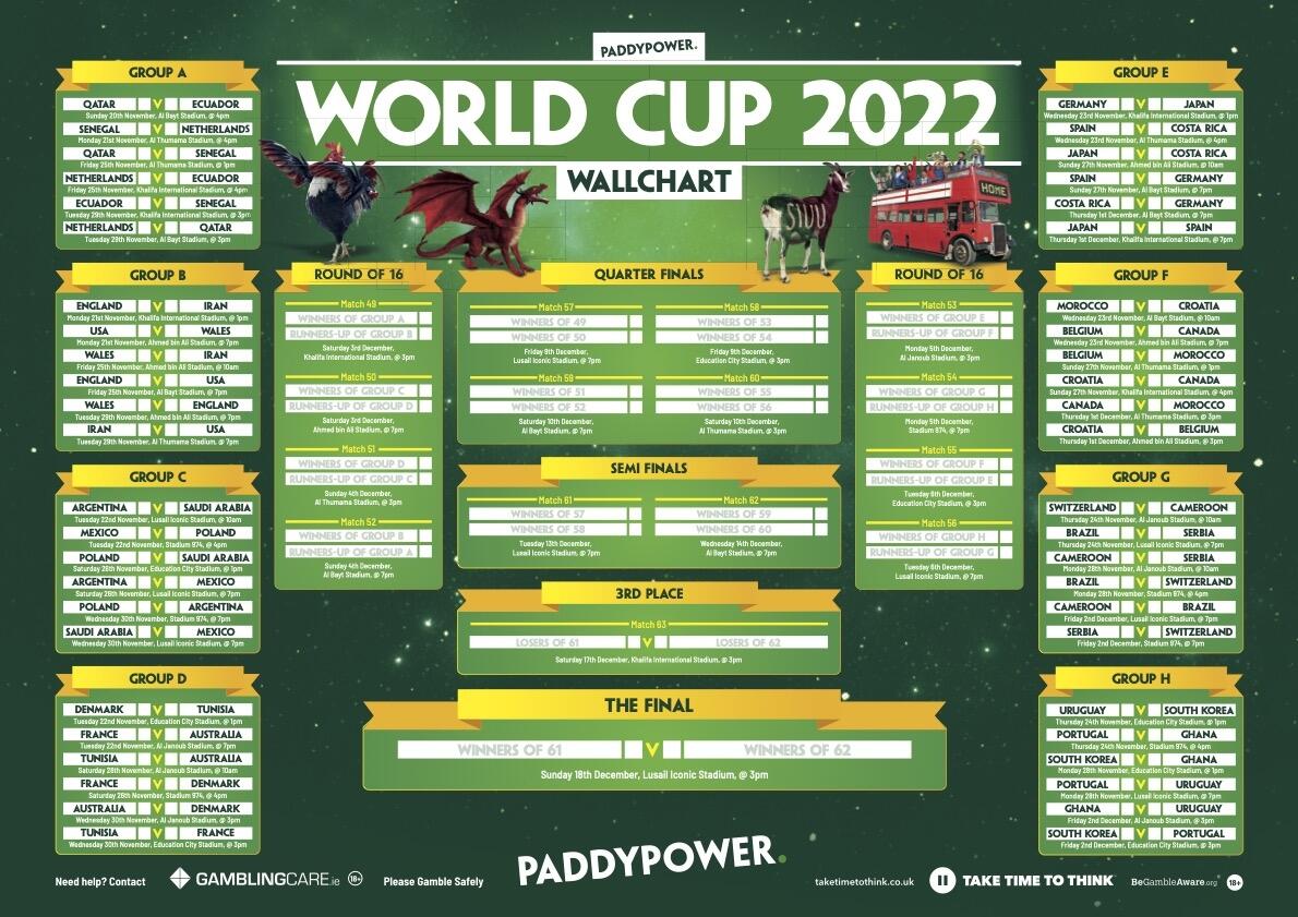World Cup Wallchart Download Paddy S Qatar 2022 Fixtures Guide Paddy Power News World Cup Wallchart Download Paddy S Qatar 2022 Fixtures Guide Paddy Power News