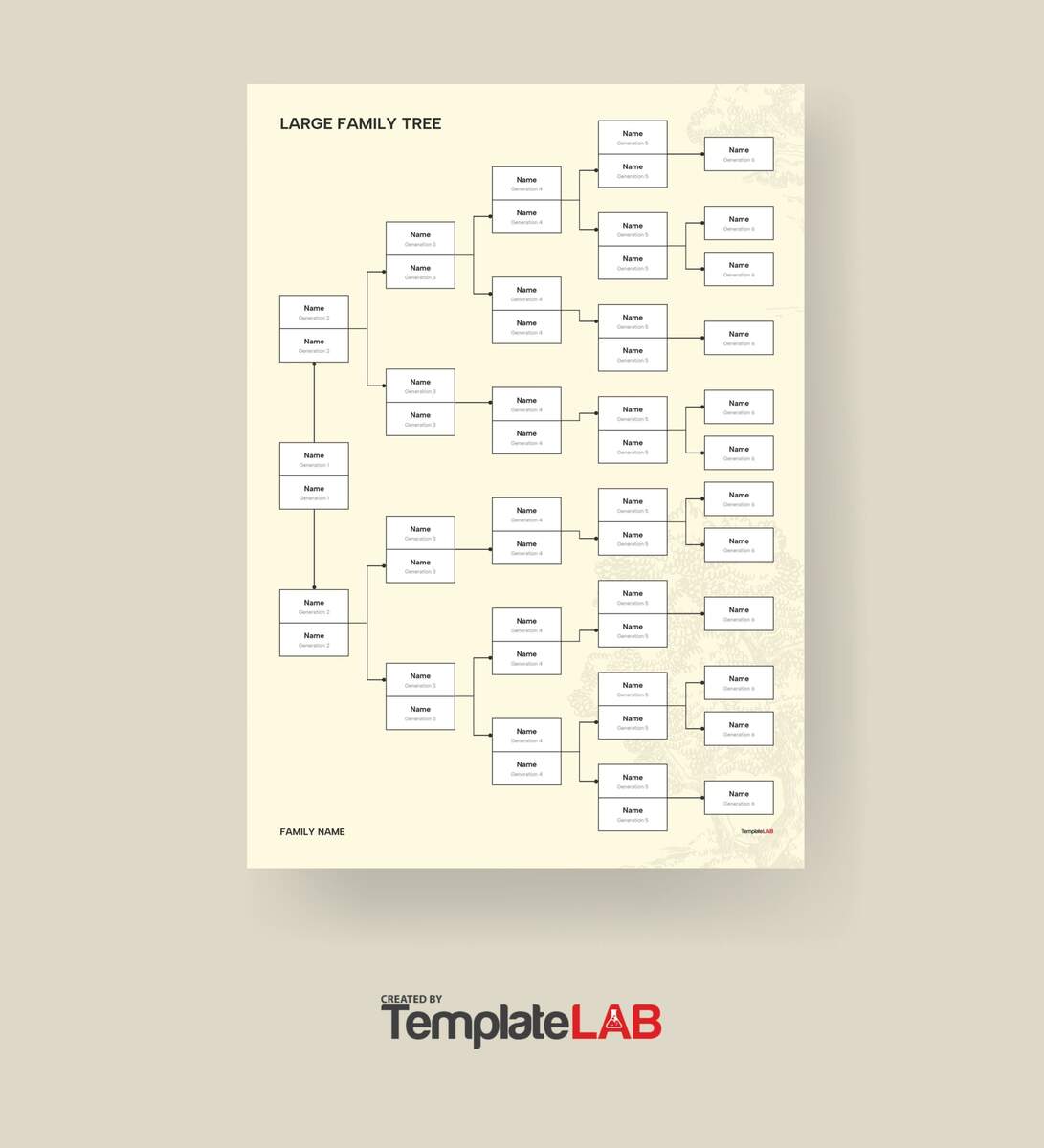 41 Free Family Tree Templates Word Excel PDF PowerPoint