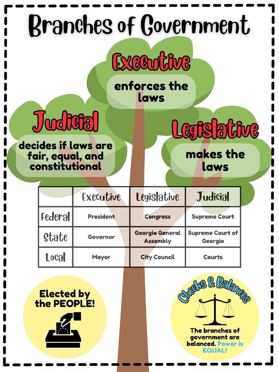 Branches Of Government Anchor Chart By Alex Kelley TPT