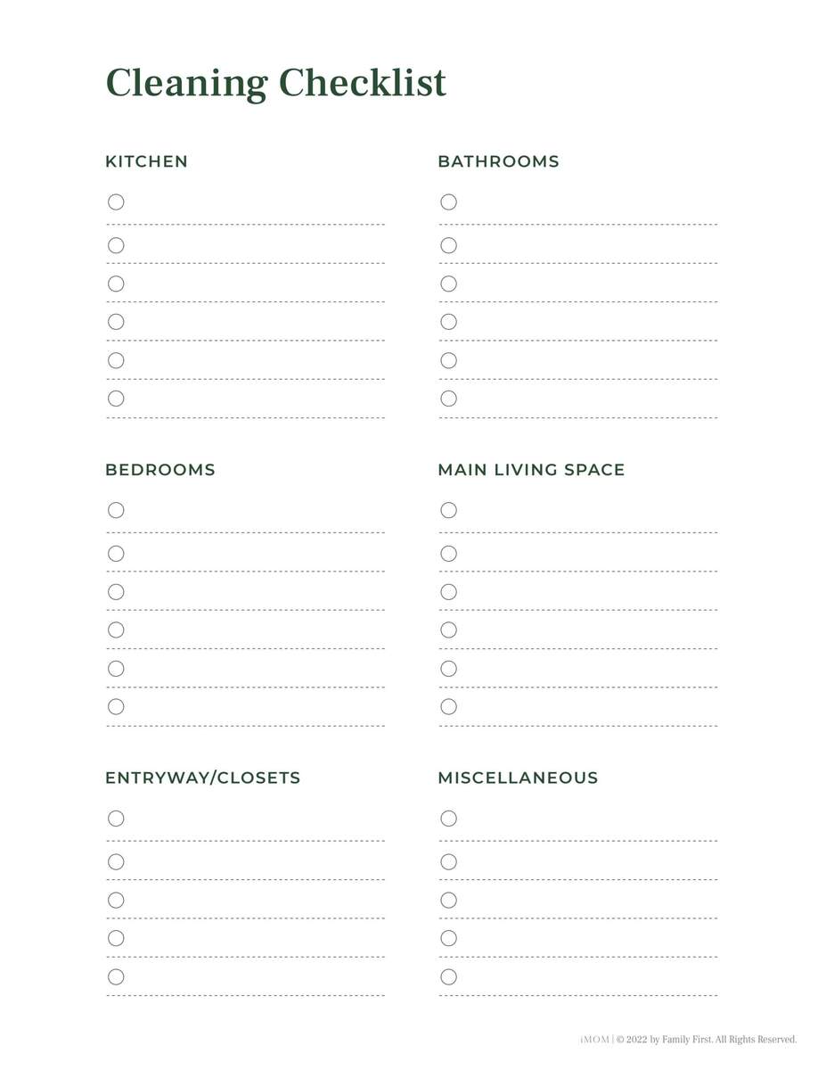 Chore Chart For Adults I Love It R CleaningTips