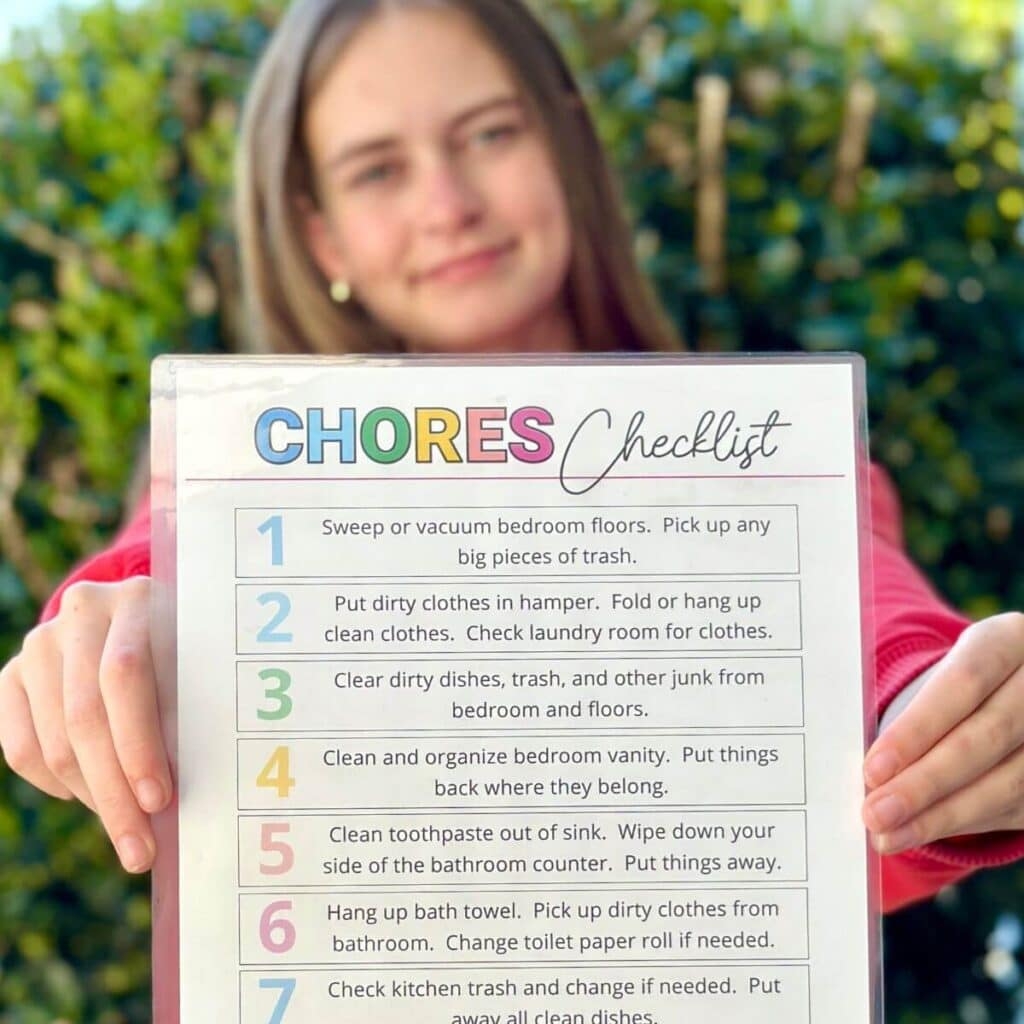 Printable Chore Chart Sincerely Sara D Home Decor DIY Projects