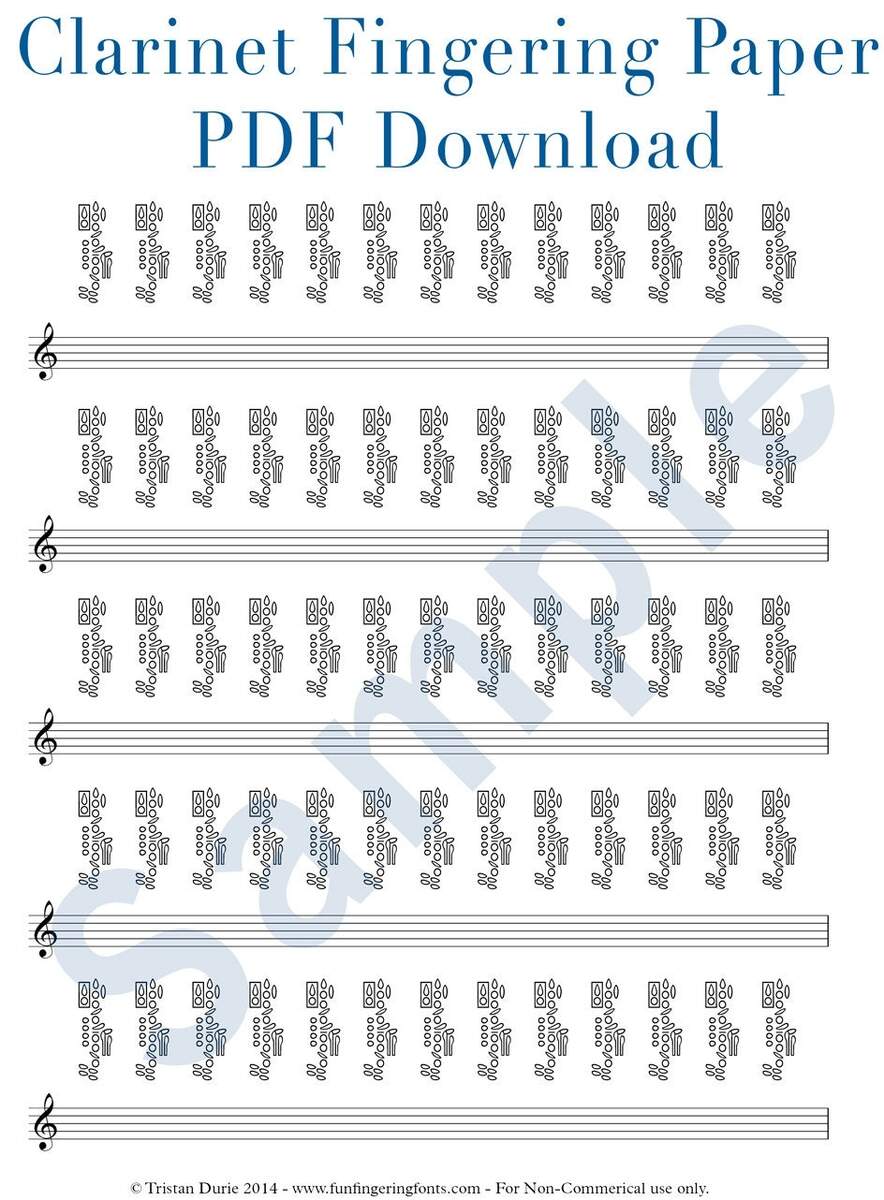 Clarinet Fingering Chart Interactive Tool For All Clarinet Players