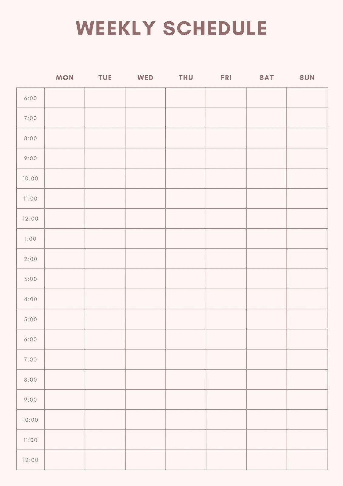 Free And Customizable Weekly Planner Templates Canva Free Printable Chore Chart PDF Template For Kids