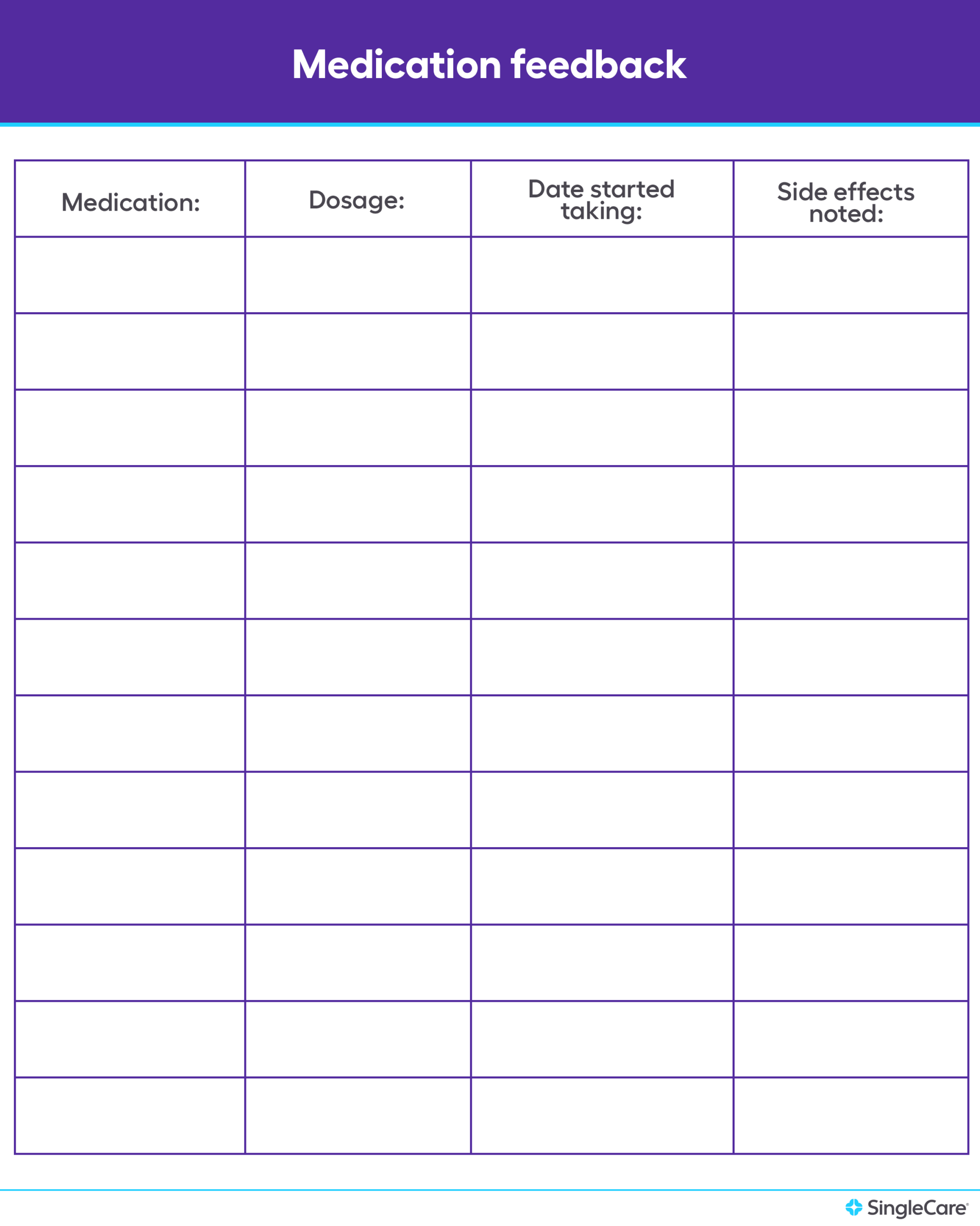 40 Great Medication Schedule Templates Medication Calendars