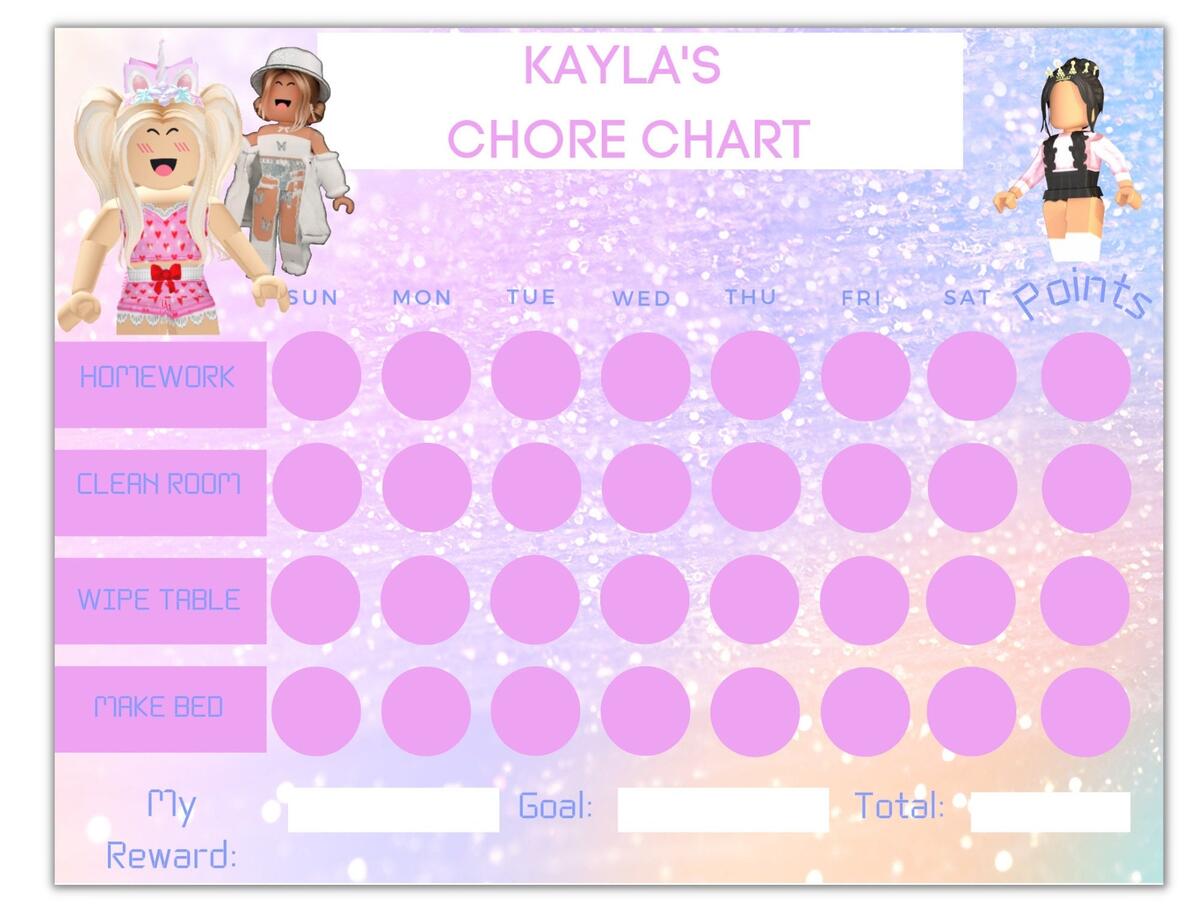 Blox Gamer Reward Chart Printable Gaming A4 Video Game Chore Chart Behavior Reward Tracker Reward Your Kids For Reaching Their Goal Etsy UK
