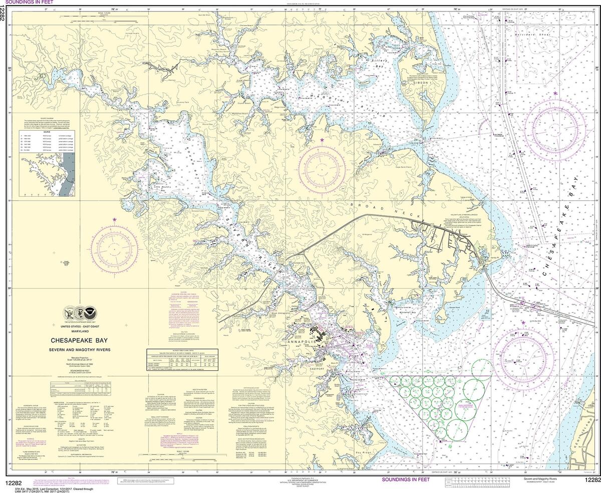 Small Format Marine Navigation Maps NOAA Chart 12221 Chesapeake Bay Entrance Small Format Waterproof Nautical Navigation Chart Marine Navigation Chart