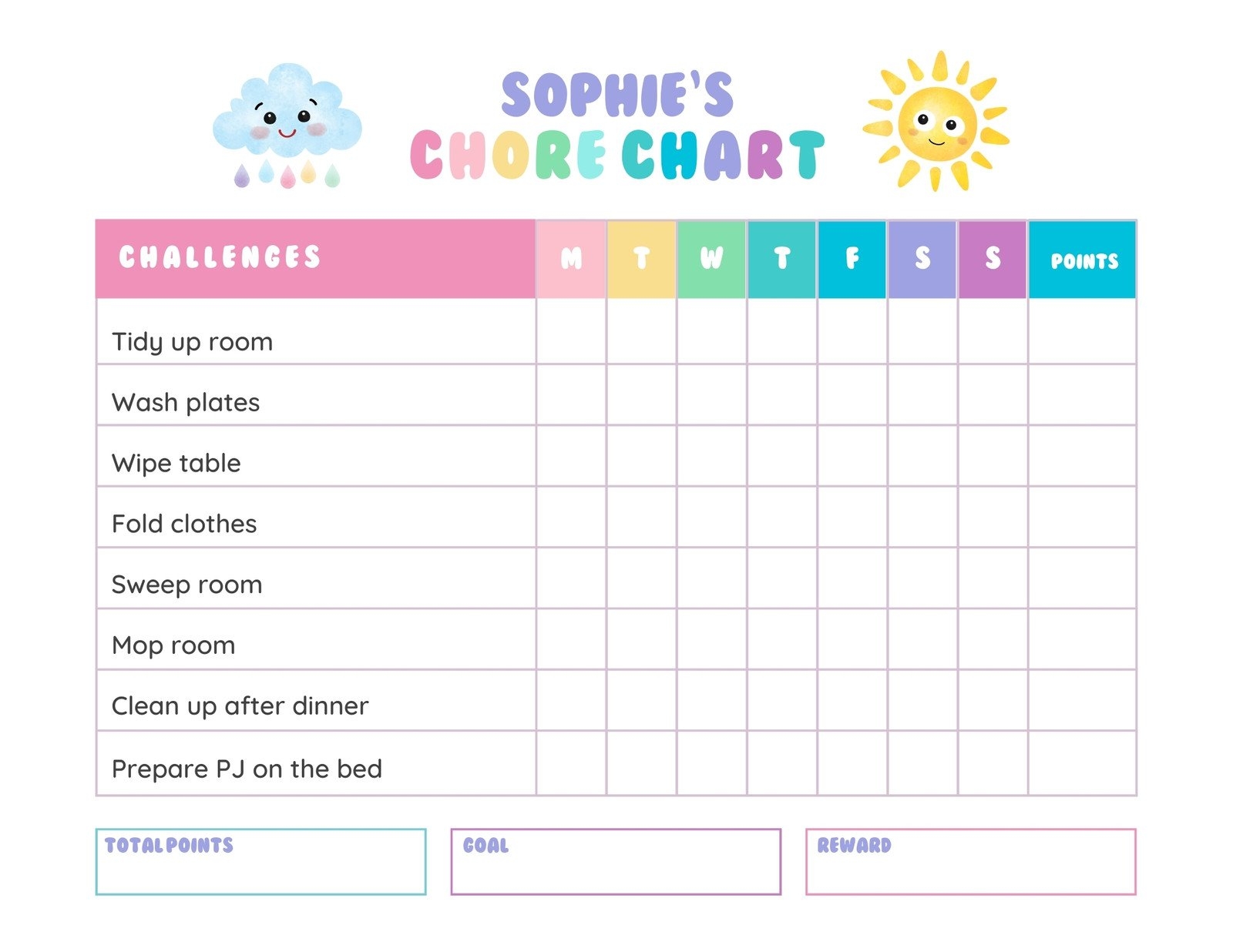 Page 2 Free Customizable Chore Chart Templates To Print Canva Page 2 Free Customizable Chore Chart Templates To Print Canva