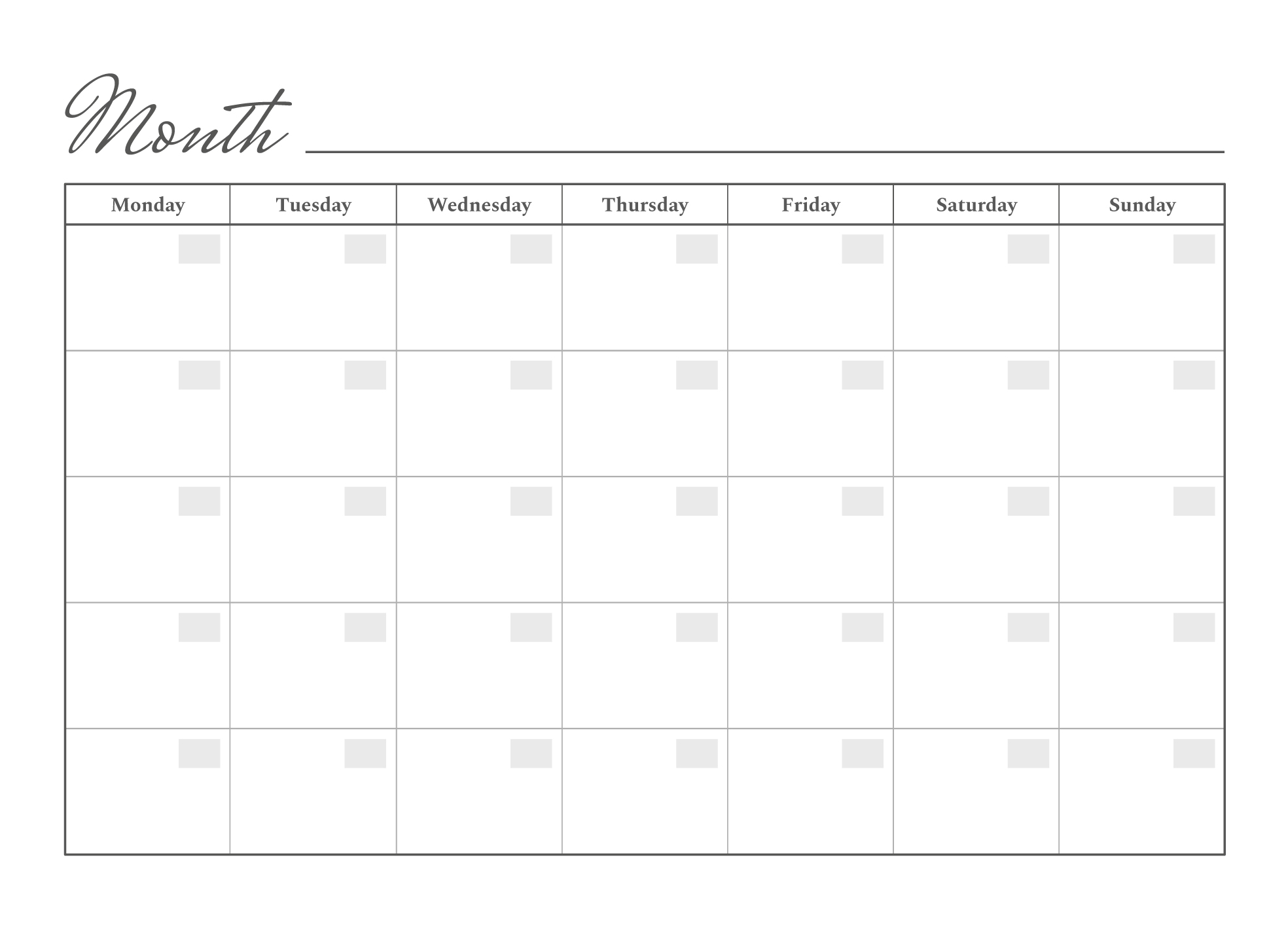 Printable Monthly Calendar Free Google Docs Template Gdoc Io Printable Monthly Calendar Free Google Docs Template Gdoc Io