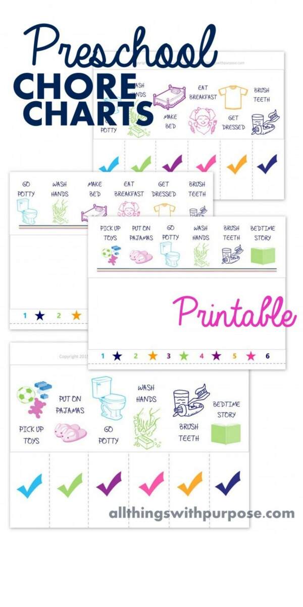Printable Chore Chart Sincerely Sara D Home Decor DIY Projects