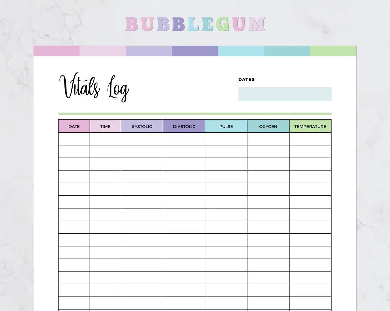 Printable Vitals Log Blood Pressure Log Vital Signs Sheet Vital Sign Sheet Vitals Log Vital Signs Template Vitals Tracker Etsy Israel