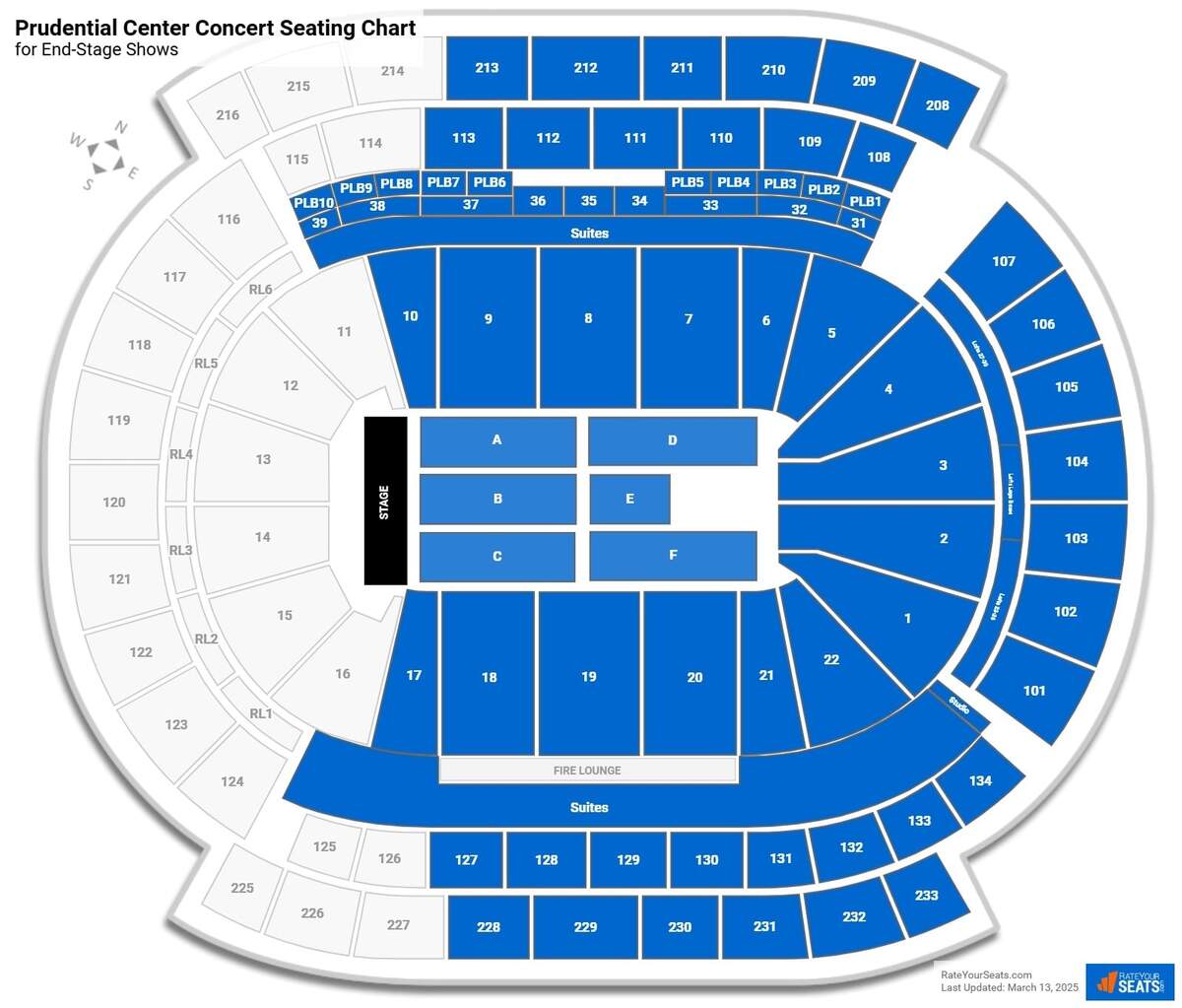 Prudential Center Seating Charts RateYourSeats